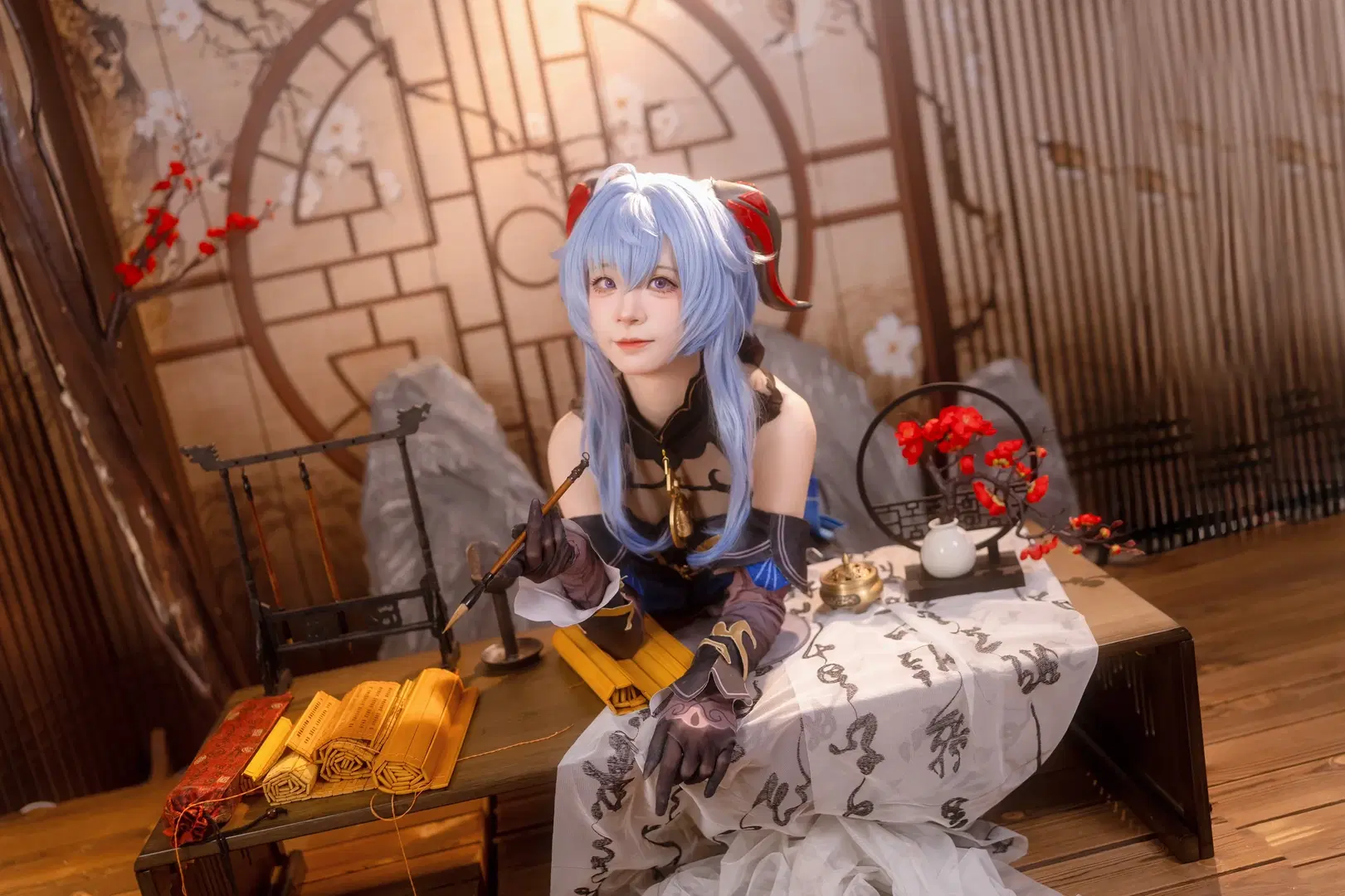 【甘雨 コスプレ】海灯祭のやさしきひととき、璃月の景色に秘められた詩情 - Kirito君 - 6枚目