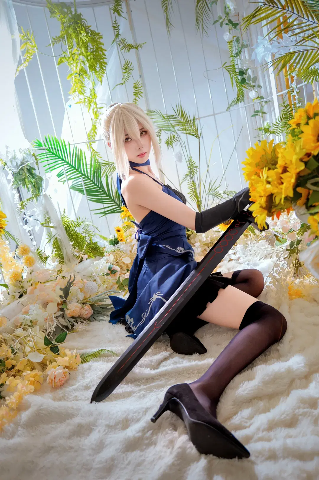 [Artoria Alter cosplay] Fate Saber Alter Official Photos, The Dark Knight King Wielding a Sword by Kirito君 - Image 7