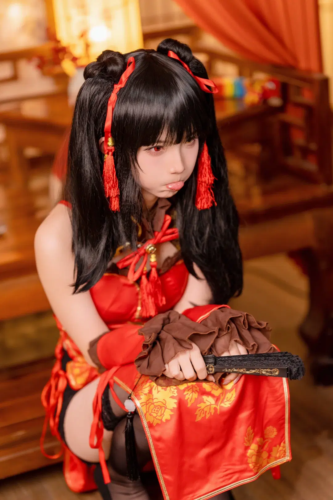 【時崎狂三cos】紅裝俏顏，新年祝福送達 - Kirito君 - 第10張