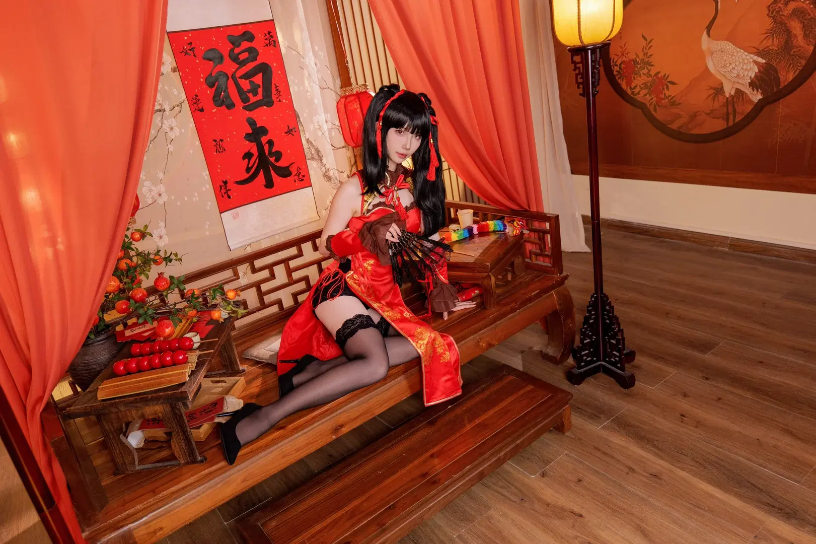 【時崎狂三cos】紅裝俏顏，新年祝福送達 - Kirito君 - 第6張