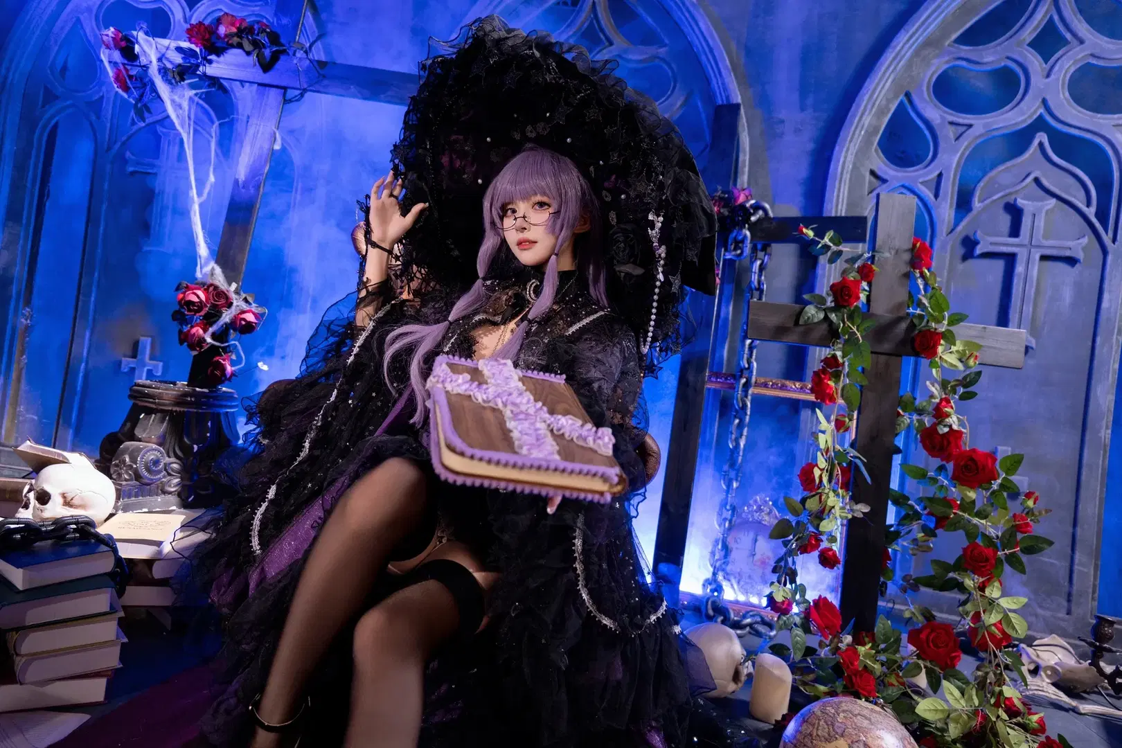【帕秋莉cos】东方Project 红魔馆的魔法使守护者 - Kirito君 - 第10张