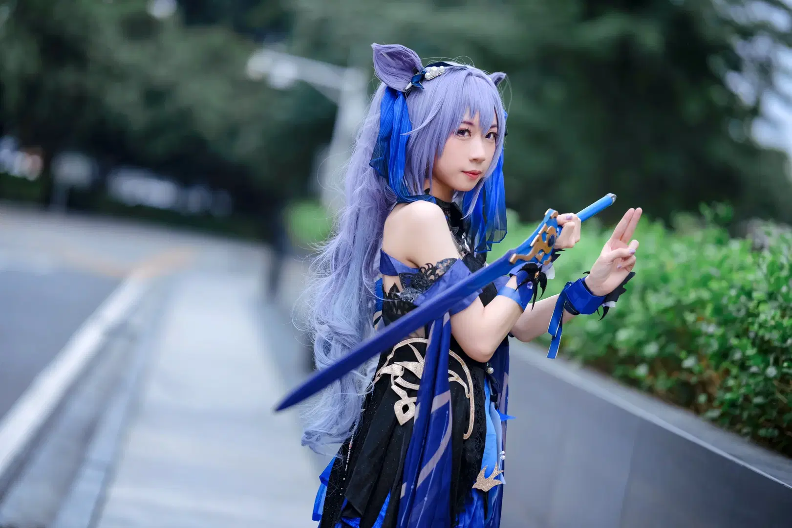 [Keqing cosplay] Opulent Splendor, Convention photos before nightfall by Kirito君 - Image 5