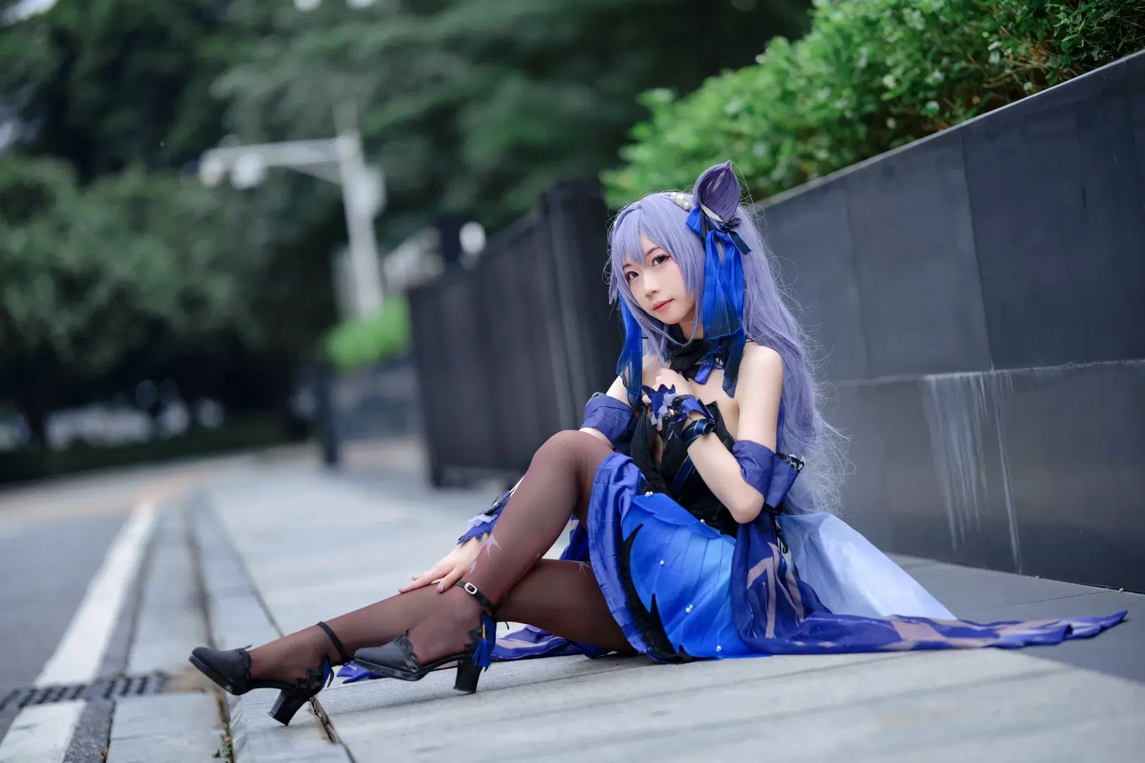 [Keqing cosplay] Opulent Splendor, Convention photos before nightfall by Kirito君 - Image 7