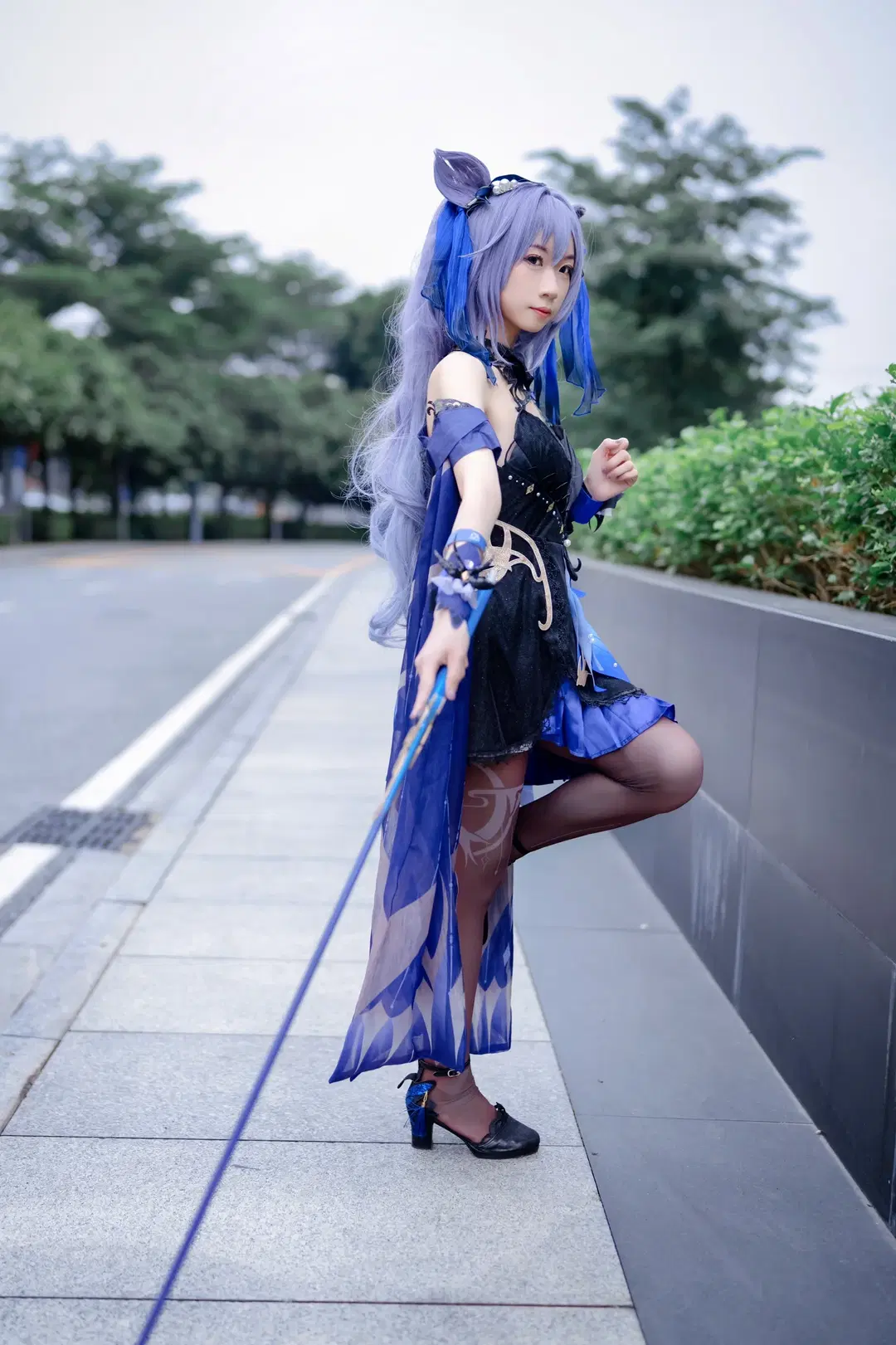 [Keqing cosplay] Opulent Splendor, Convention photos before nightfall by Kirito君 - Image 9