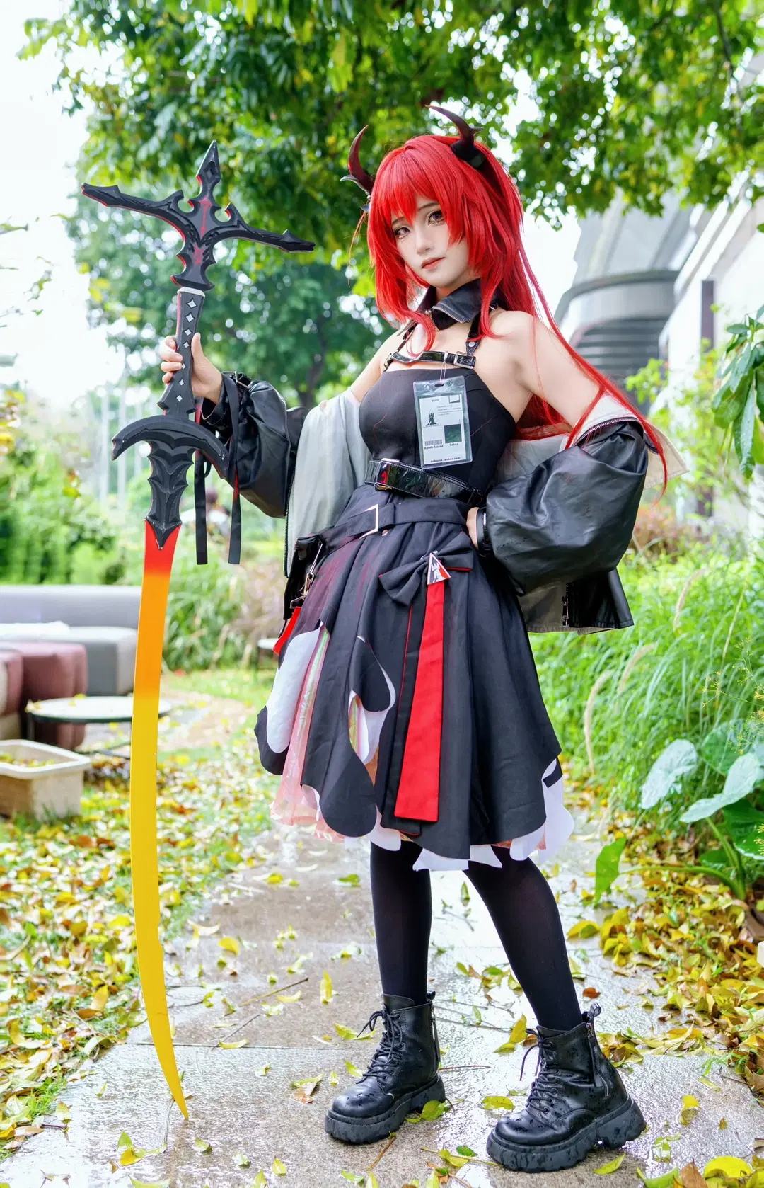 イベント写真, ホタルACGエキスポ, アークナイツ, スルト コスプレ, 黒ストッキング