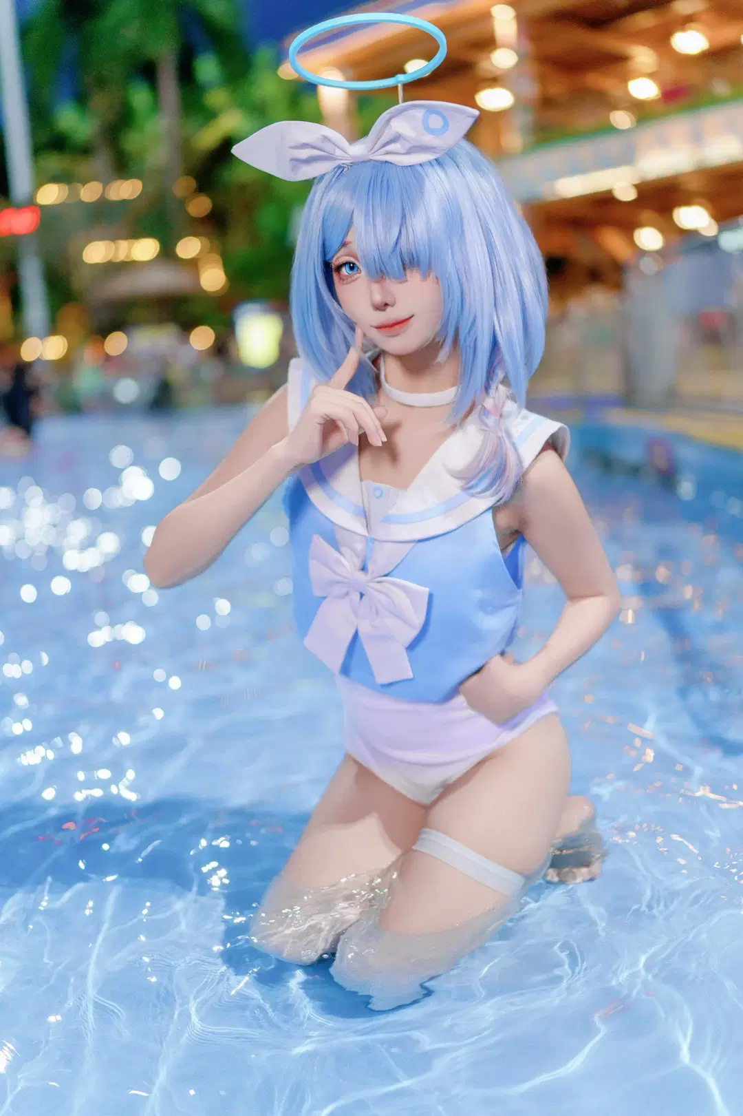 [Arona cosplay] Blue Archive Cool Aquatic Water Party by Kirito君 - Image 2
