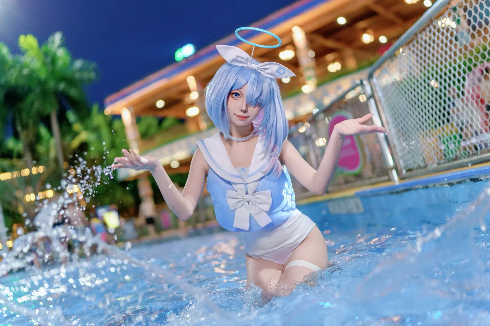 [Arona cosplay] Blue Archive Cool Aquatic Water Party by Kirito君 - Image 3