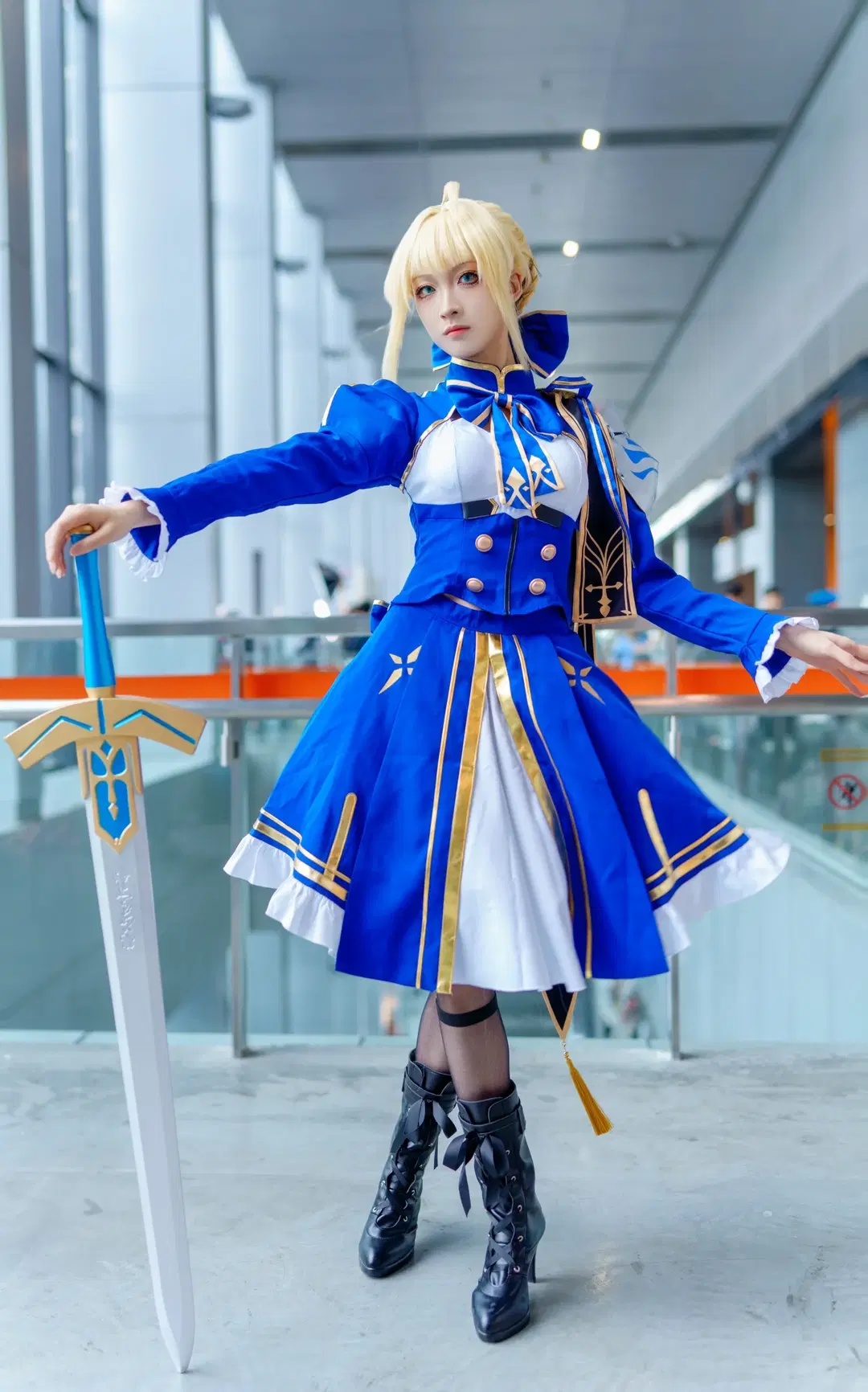 崩坏星穹铁道, 萤火虫漫展, 阿尔托莉雅cos, cosplay返图, 丝袜