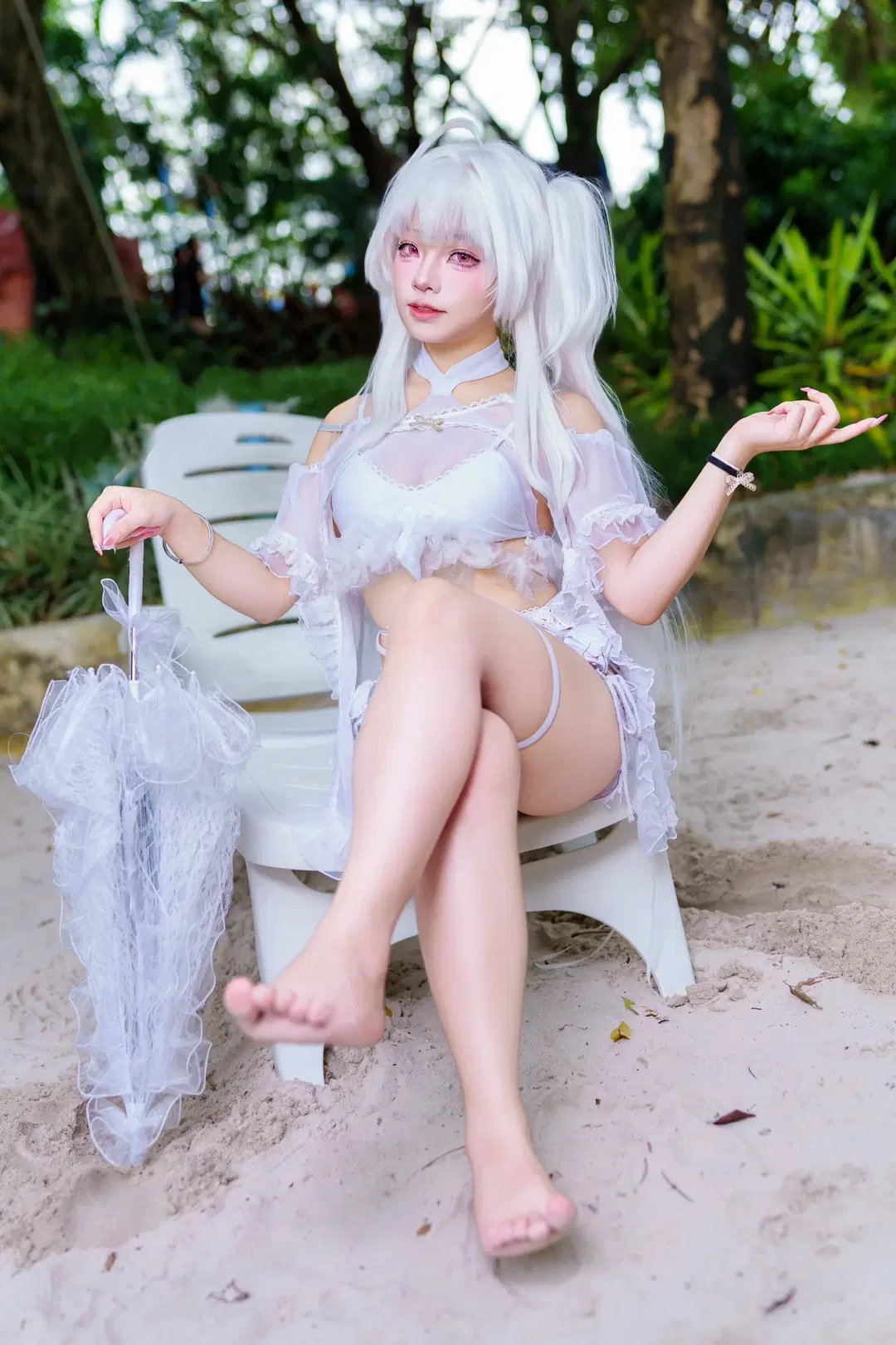 【梅莉cos】乐园的花之魔术师，夏日清凉感满分的自设 - Kirito君 - 第2张