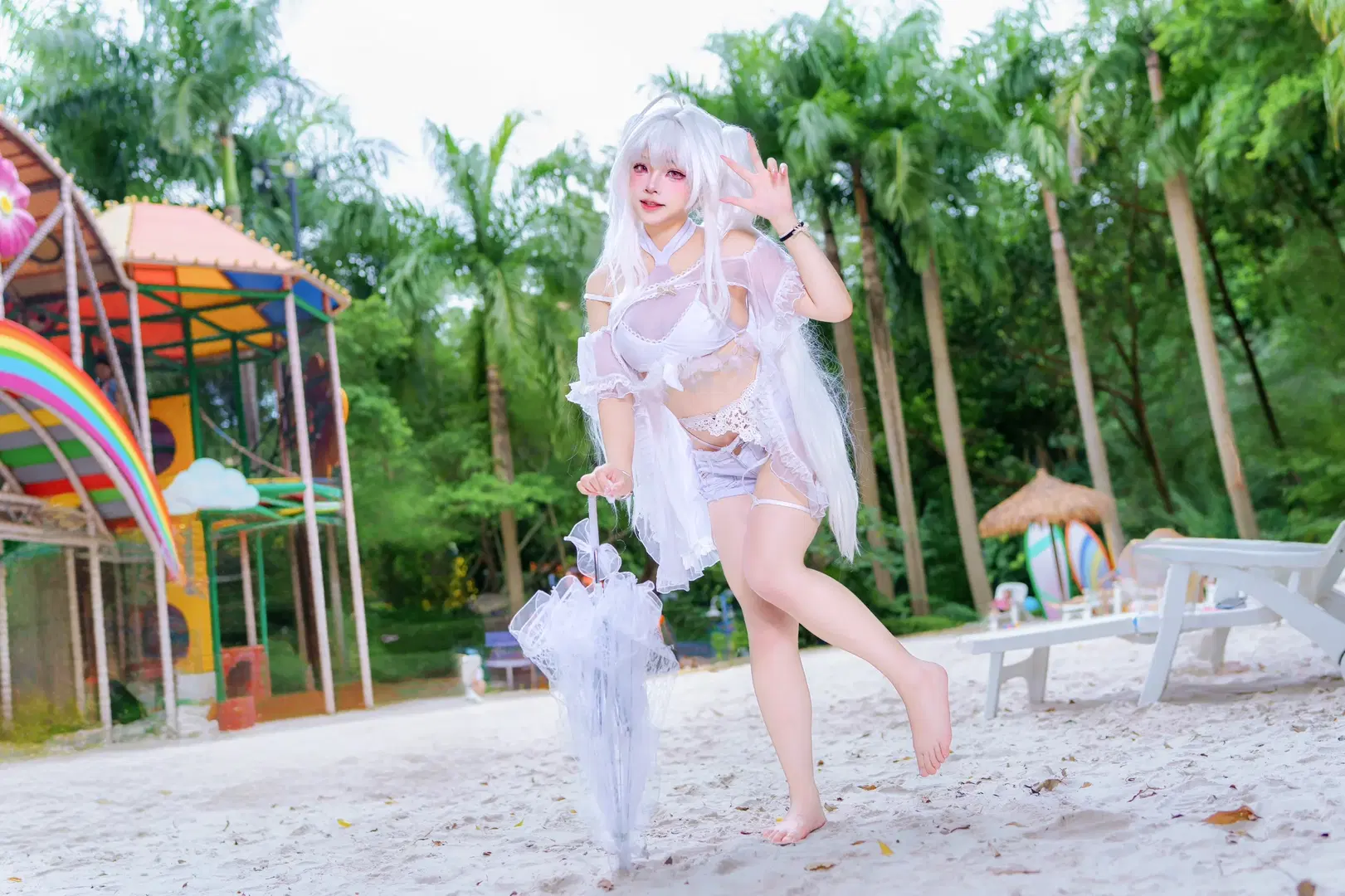 【梅莉cos】乐园的花之魔术师，夏日清凉感满分的自设 - Kirito君 - 第7张