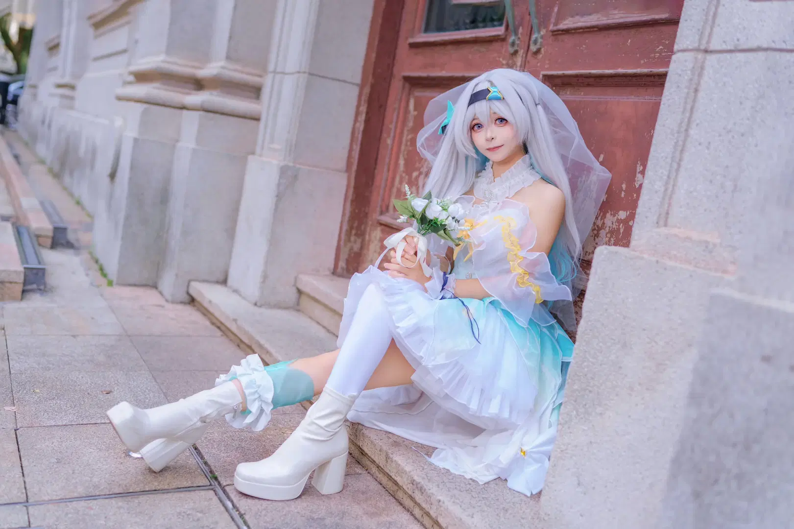 【流萤cos】崩坏星穹铁道，花嫁造型完美呈现 - Kirito君 - 第12张