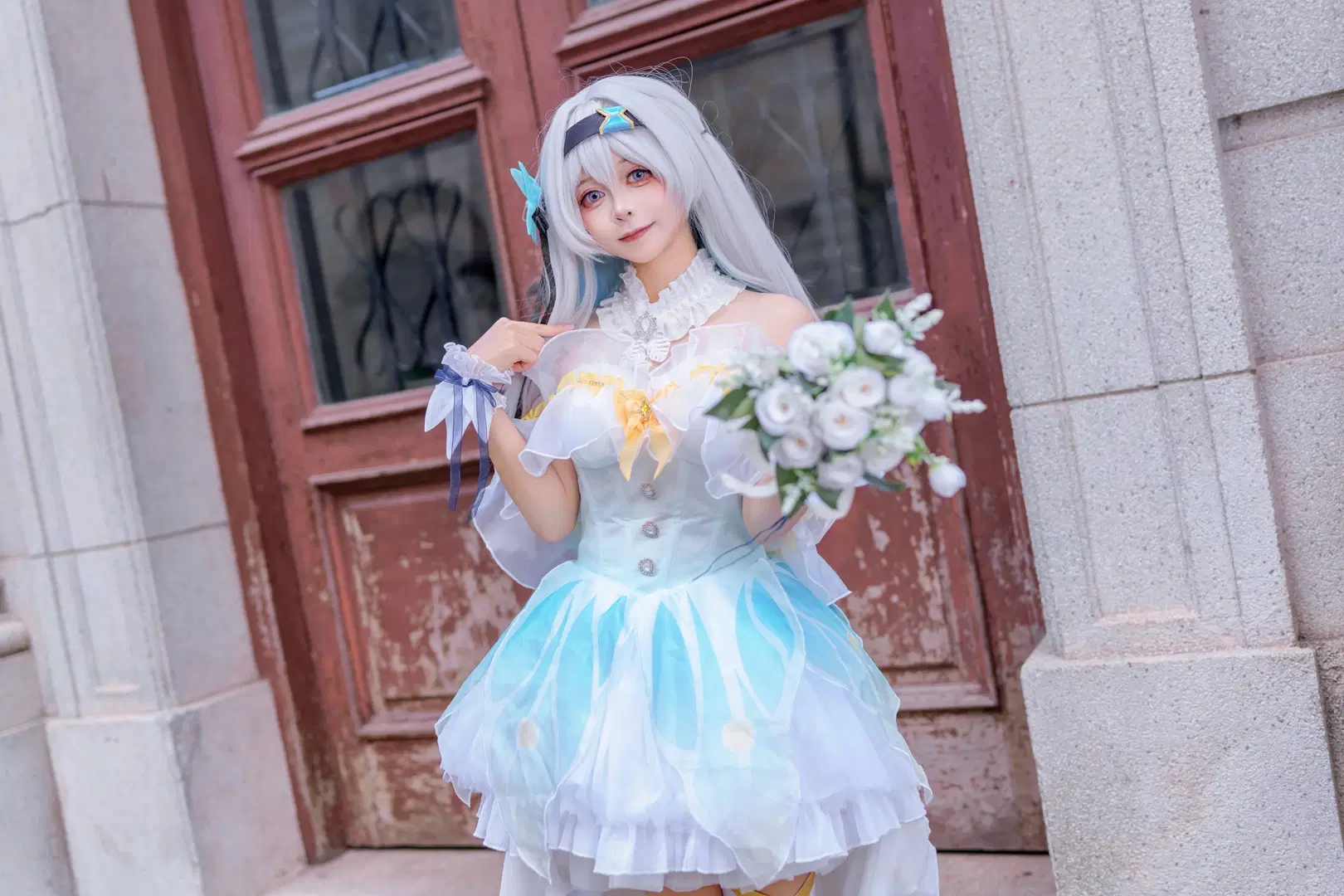 【流萤cos】崩坏星穹铁道，花嫁造型完美呈现 - Kirito君 - 第3张