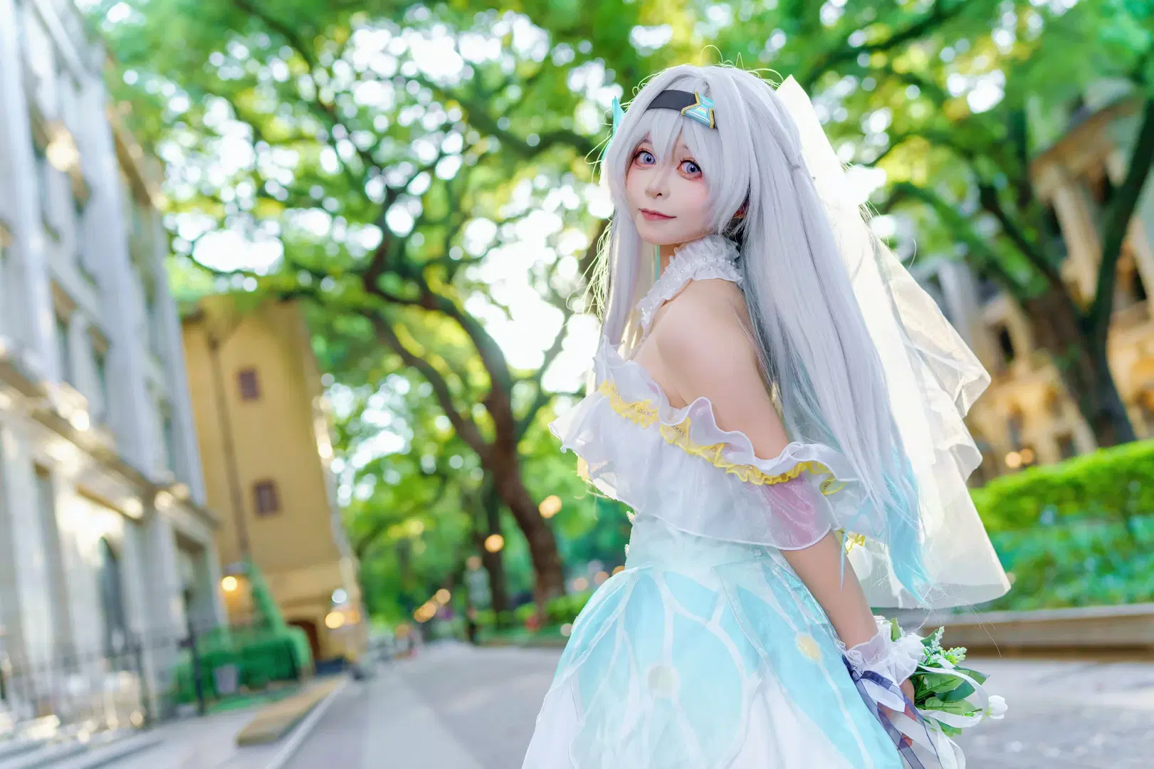【流萤cos】崩坏星穹铁道，花嫁造型完美呈现 - Kirito君 - 第9张