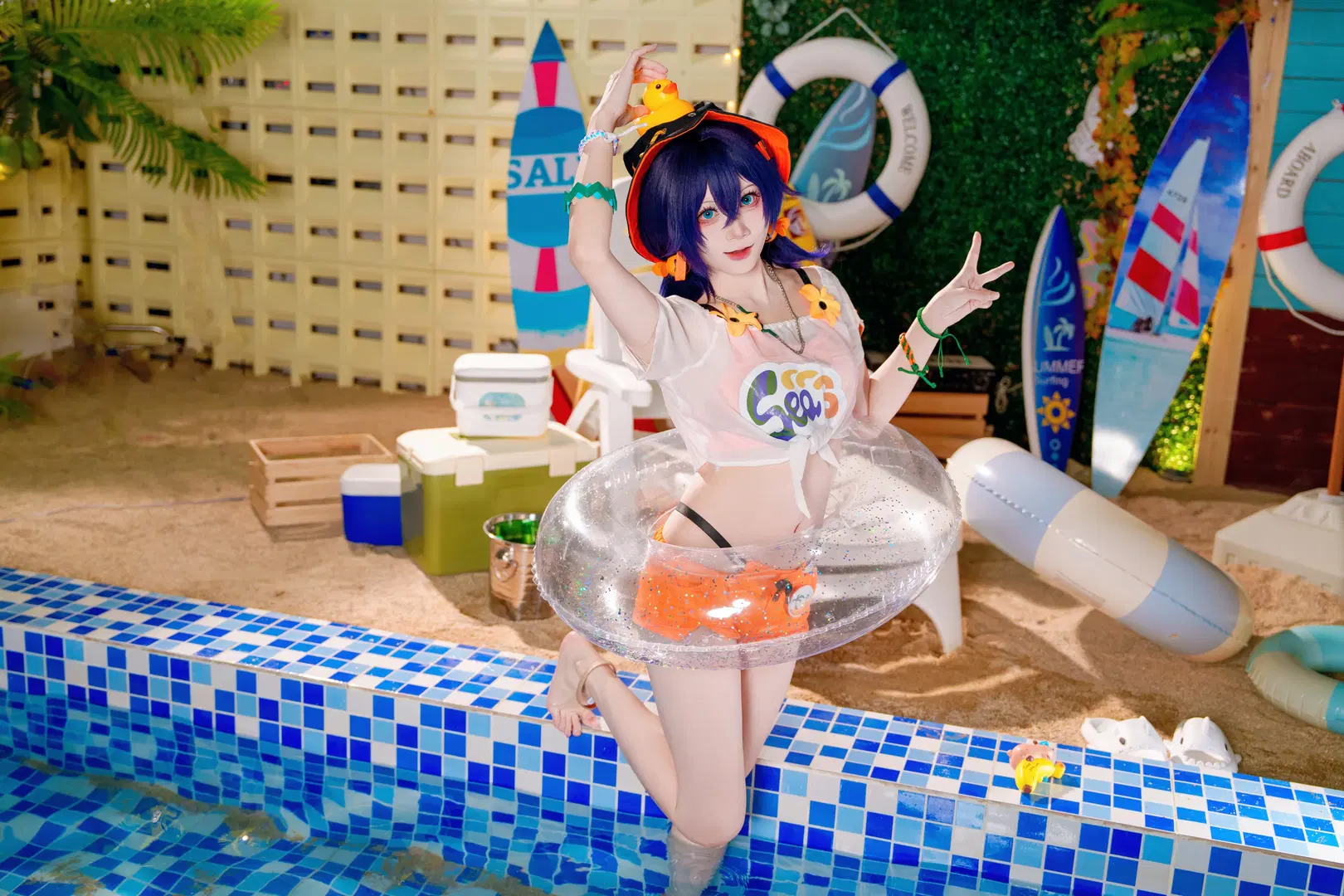 [Belle cosplay] Zenless Zone Zero Citrus Summer Swimsuit by Kirito君 - Image 5