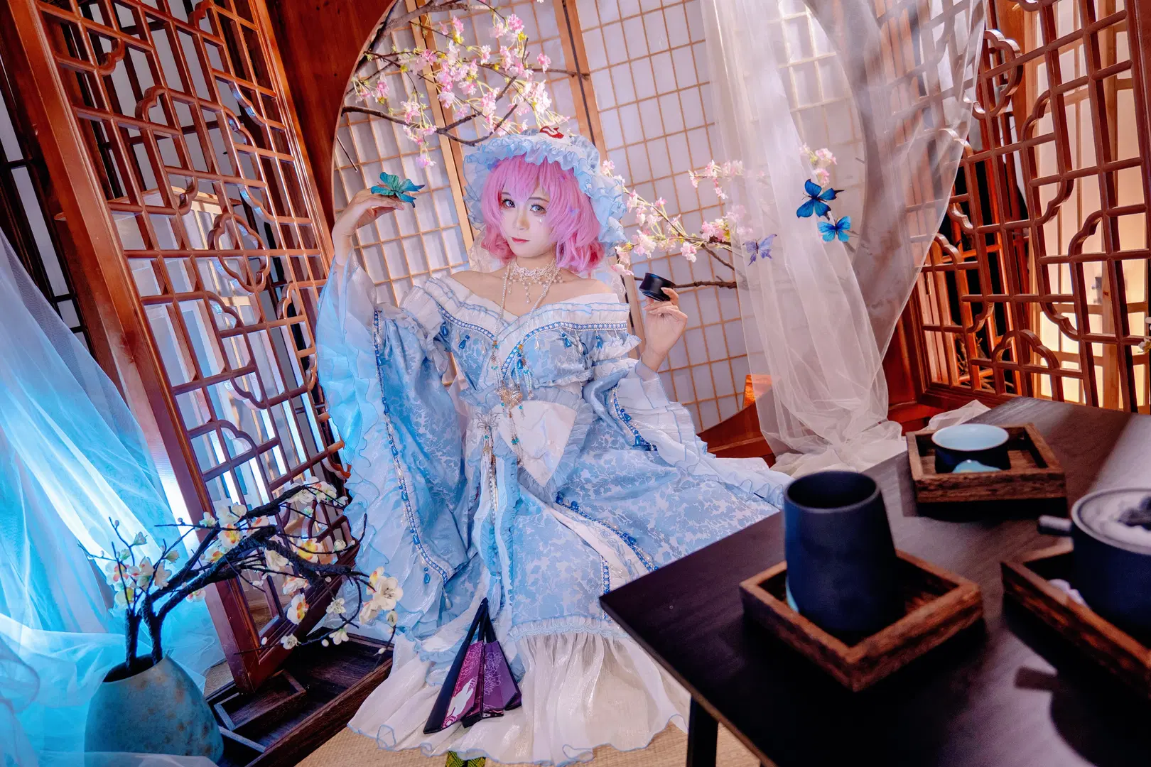 【西行寺幽幽子cos】東方project中的櫻色幽靈，帶來深秋的幻想 - Kirito君 - 第6張