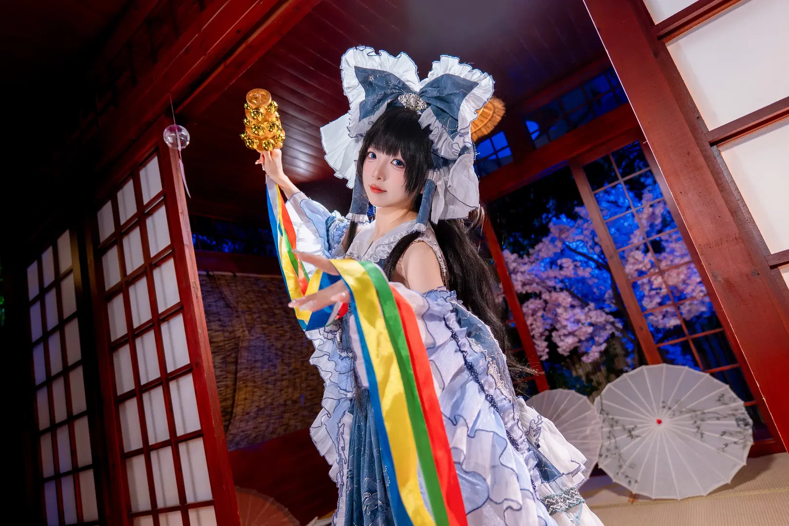 【博麗靈夢cos】東方Project青靈夢二設，和風棚拍細節分享 - Kirito君 - 第11張