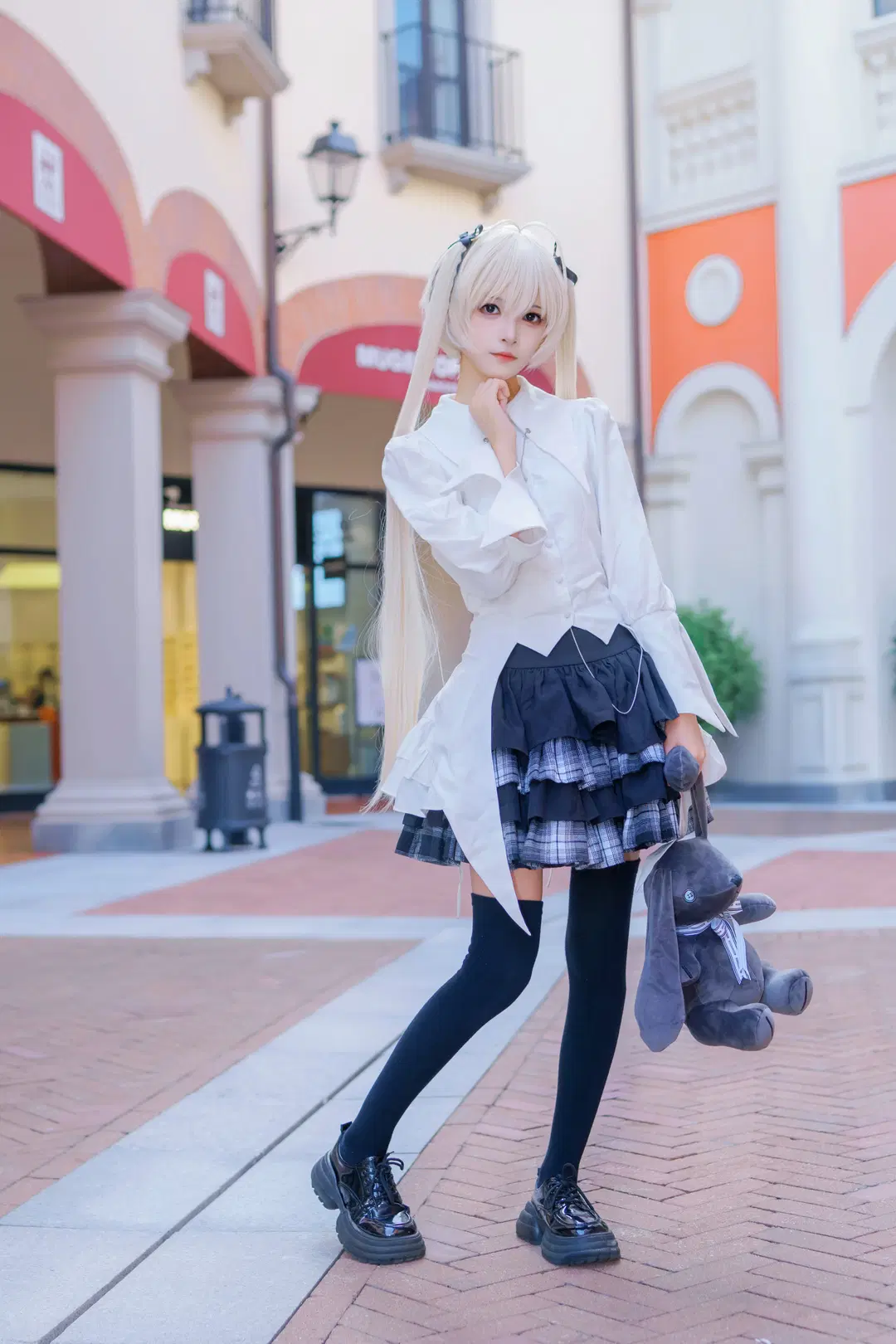 【春日野穹 コスプレ】ヨスガノソラのゴシック少女、黒ストッキングで魅せる美脚を独占公開 - Kirito君 - 4枚目