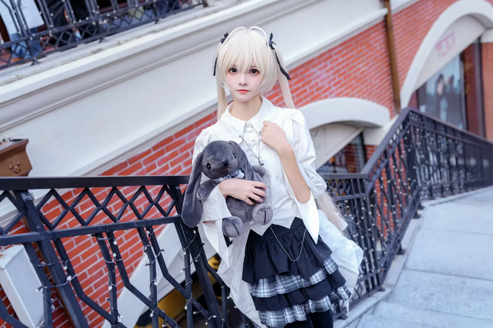 【春日野穹 コスプレ】ヨスガノソラのゴシック少女、黒ストッキングで魅せる美脚を独占公開 - Kirito君 - 7枚目