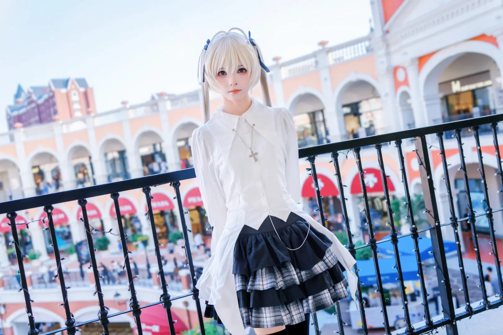 【春日野穹 コスプレ】ヨスガノソラのゴシック少女、黒ストッキングで魅せる美脚を独占公開 - Kirito君 - 9枚目