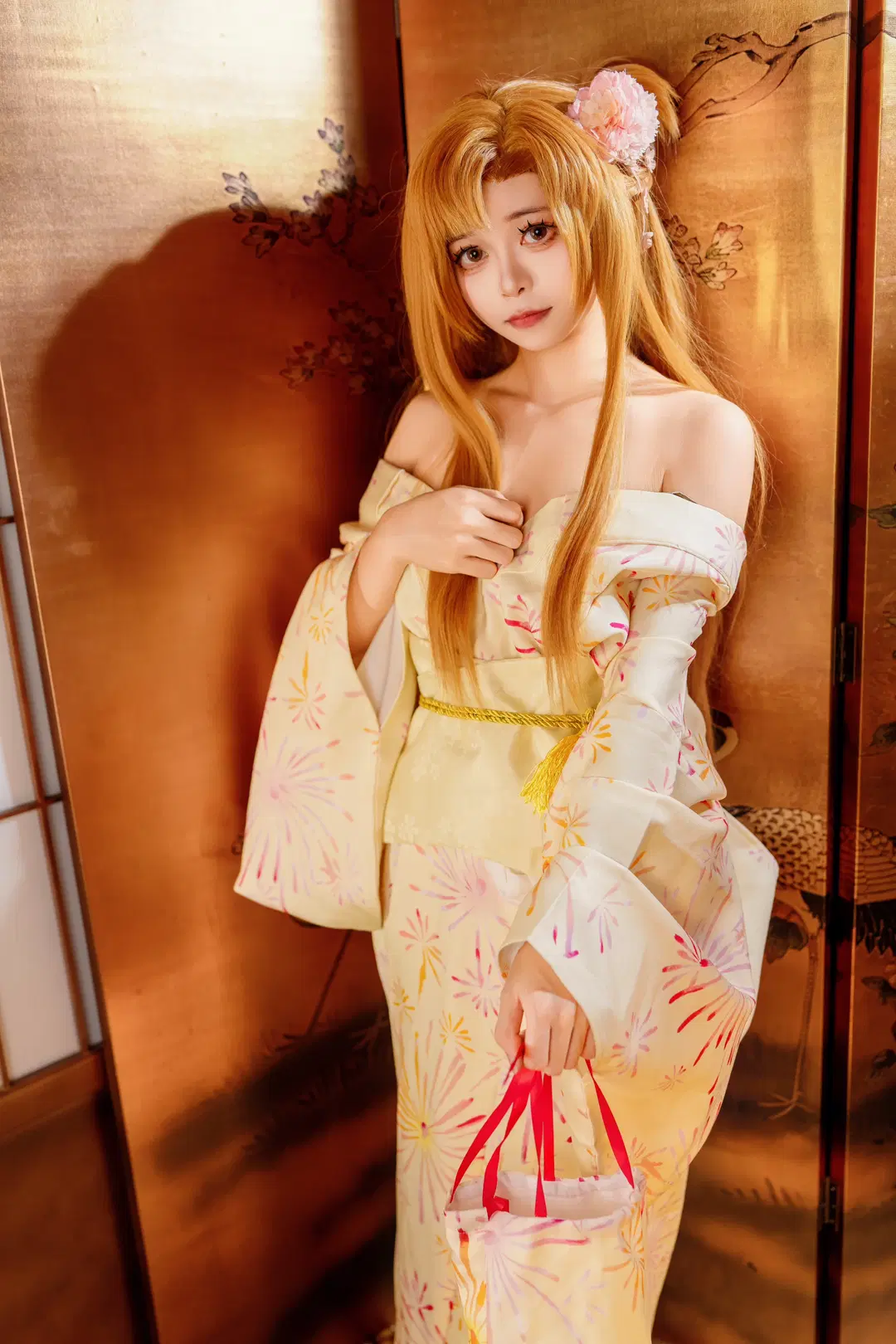 【结城明日奈cos】刀剑神域浴衣正片，和室里的亚丝娜 - Kirito君 - 第6张