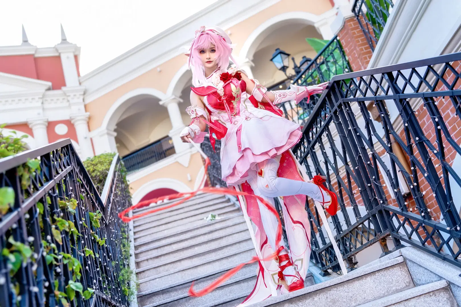 [Elysia Cosplay] Honkai Impact 3rd Miss Pink Elf's Romantic Photoshoot by Kirito君 - Image 3