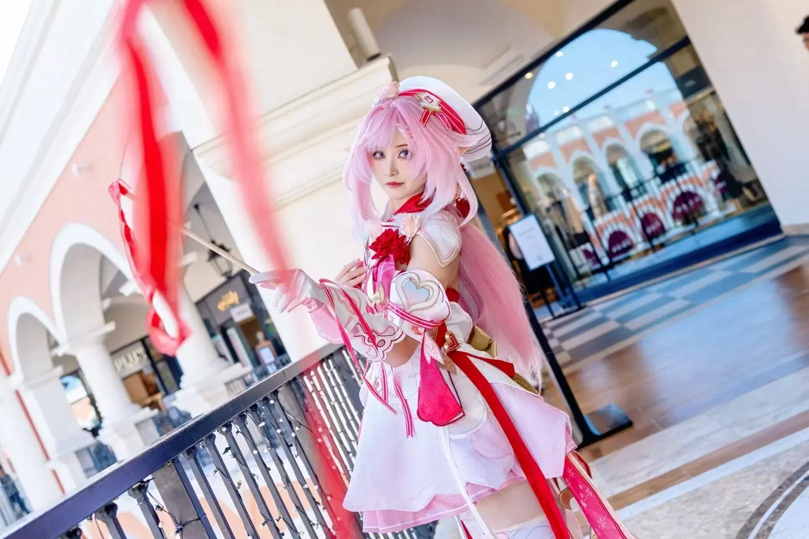 [Elysia Cosplay] Honkai Impact 3rd Miss Pink Elf's Romantic Photoshoot by Kirito君 - Image 6