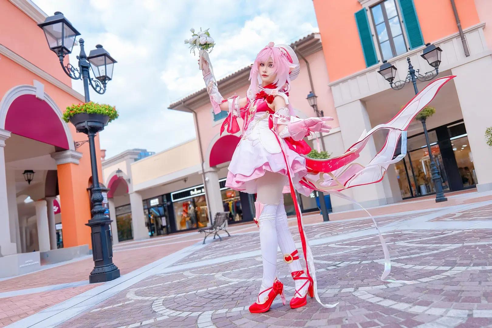 [Elysia Cosplay] Honkai Impact 3rd Miss Pink Elf's Romantic Photoshoot by Kirito君 - Image 7