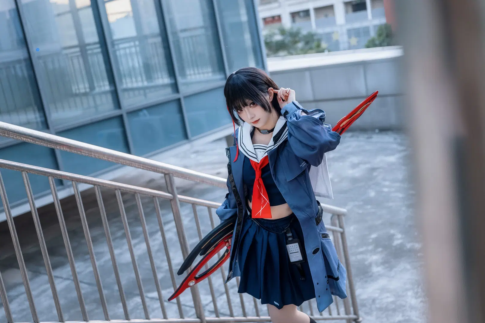 【千咲cos】鳴潮 手握巨刃的校園少女 - Kirito君 - 第7張