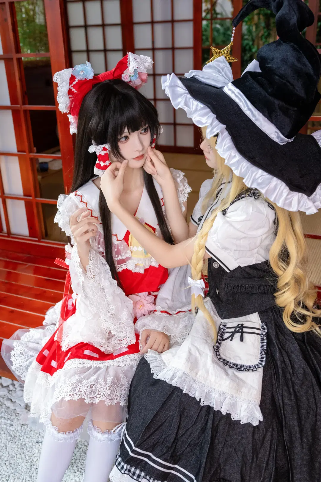 【博麗靈夢cos】和魔理沙在東方Project裡的鞦韆茶敘 - Kirito君 - 第6張
