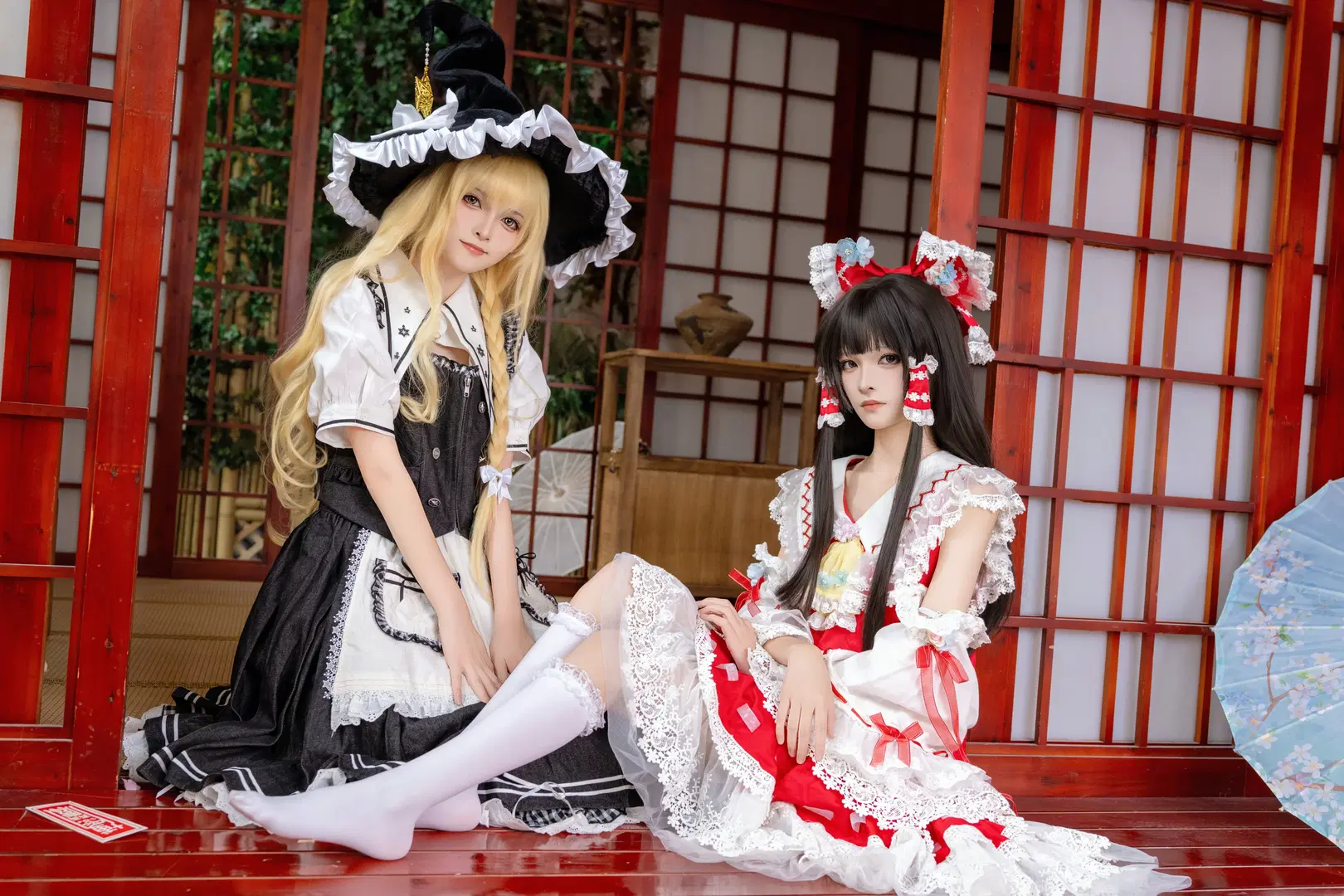 【博麗靈夢cos】和魔理沙在東方Project裡的鞦韆茶敘 - Kirito君 - 第7張