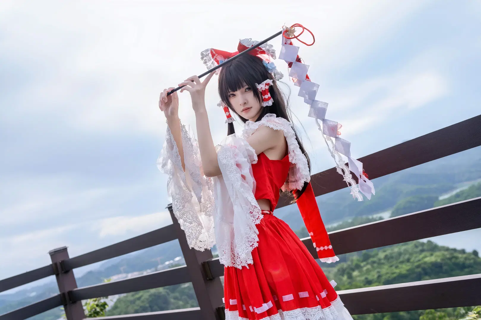 【博丽灵梦cos】东方project 红白巫女的和风洛丽塔写真 - Kirito君 - 第10张