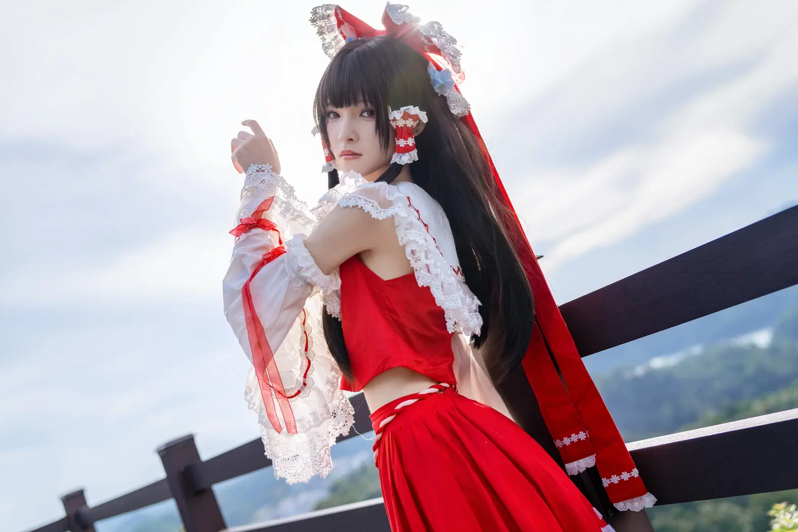 【博丽灵梦cos】东方project 红白巫女的和风洛丽塔写真 - Kirito君 - 第11张