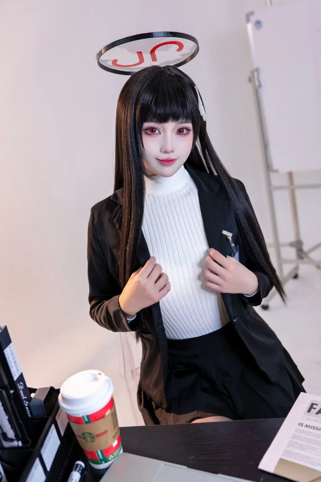 【调月莉音cos】蔚蓝档案的厚黑职场美学 - Kirito君 - 第6张