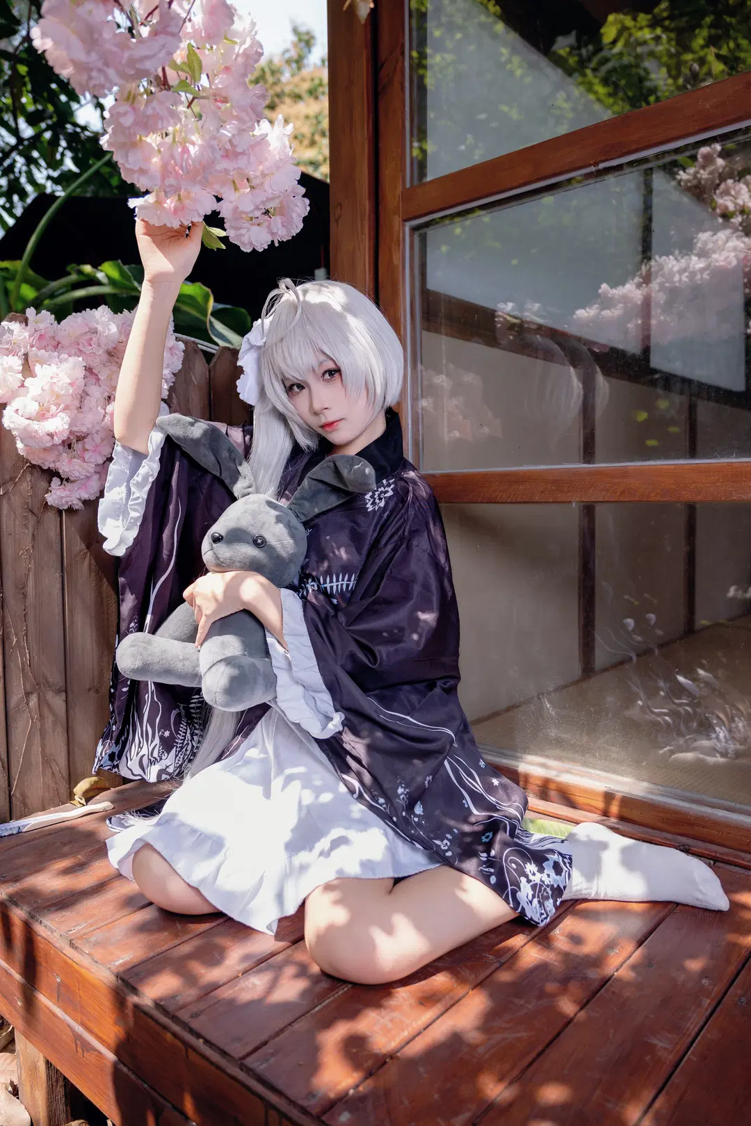 【春日野穹cos】和风樱景下的穹妹日常 - Kirito君 - 第5张