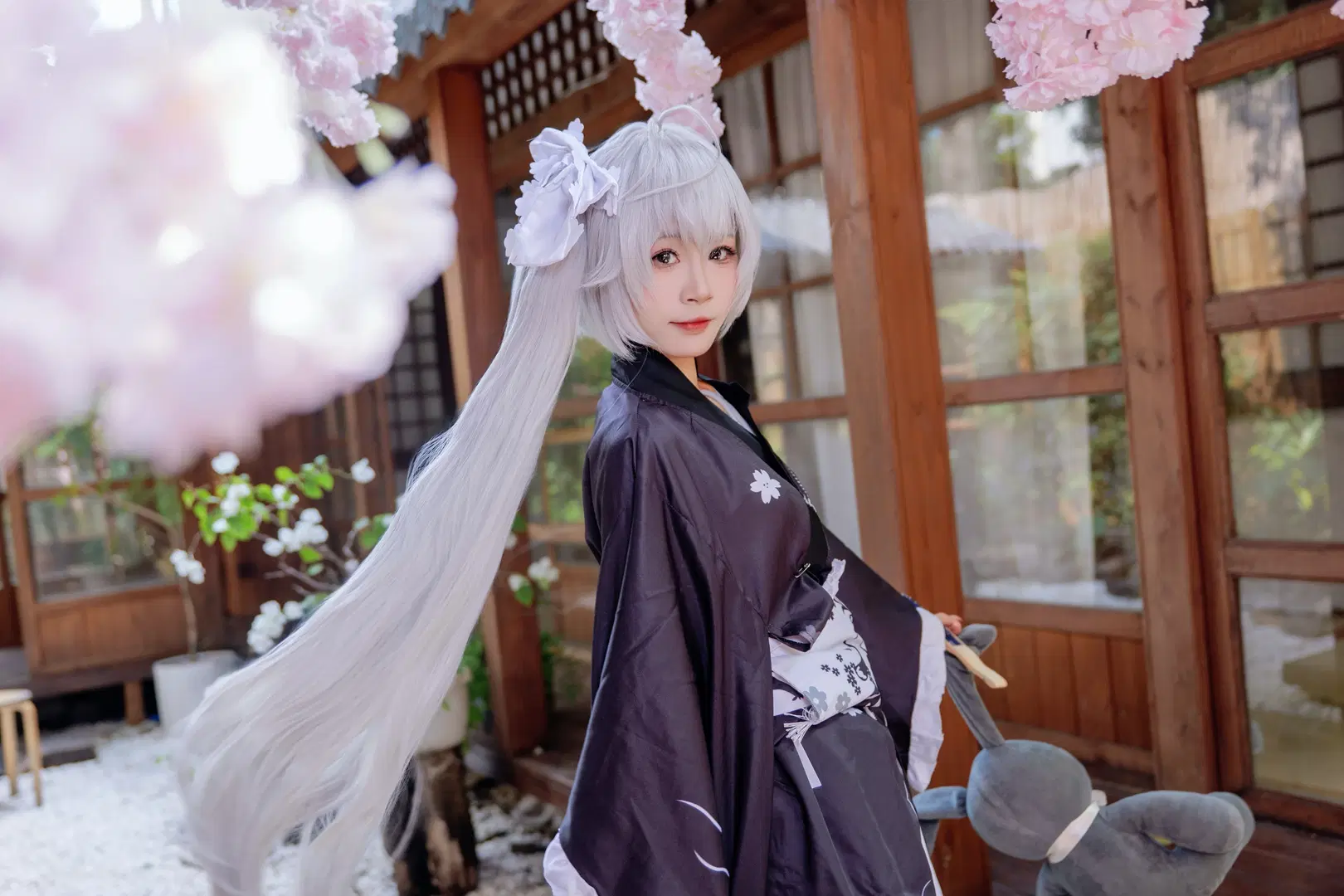 【春日野穹cos】和风樱景下的穹妹日常 - Kirito君 - 第6张