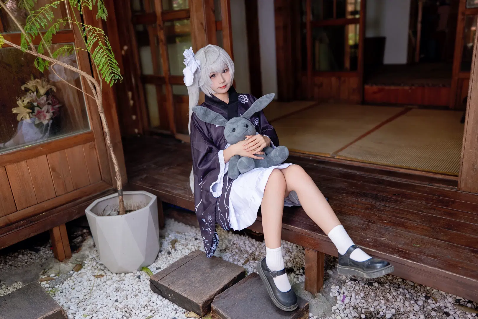 【春日野穹cos】和风樱景下的穹妹日常 - Kirito君 - 第7张
