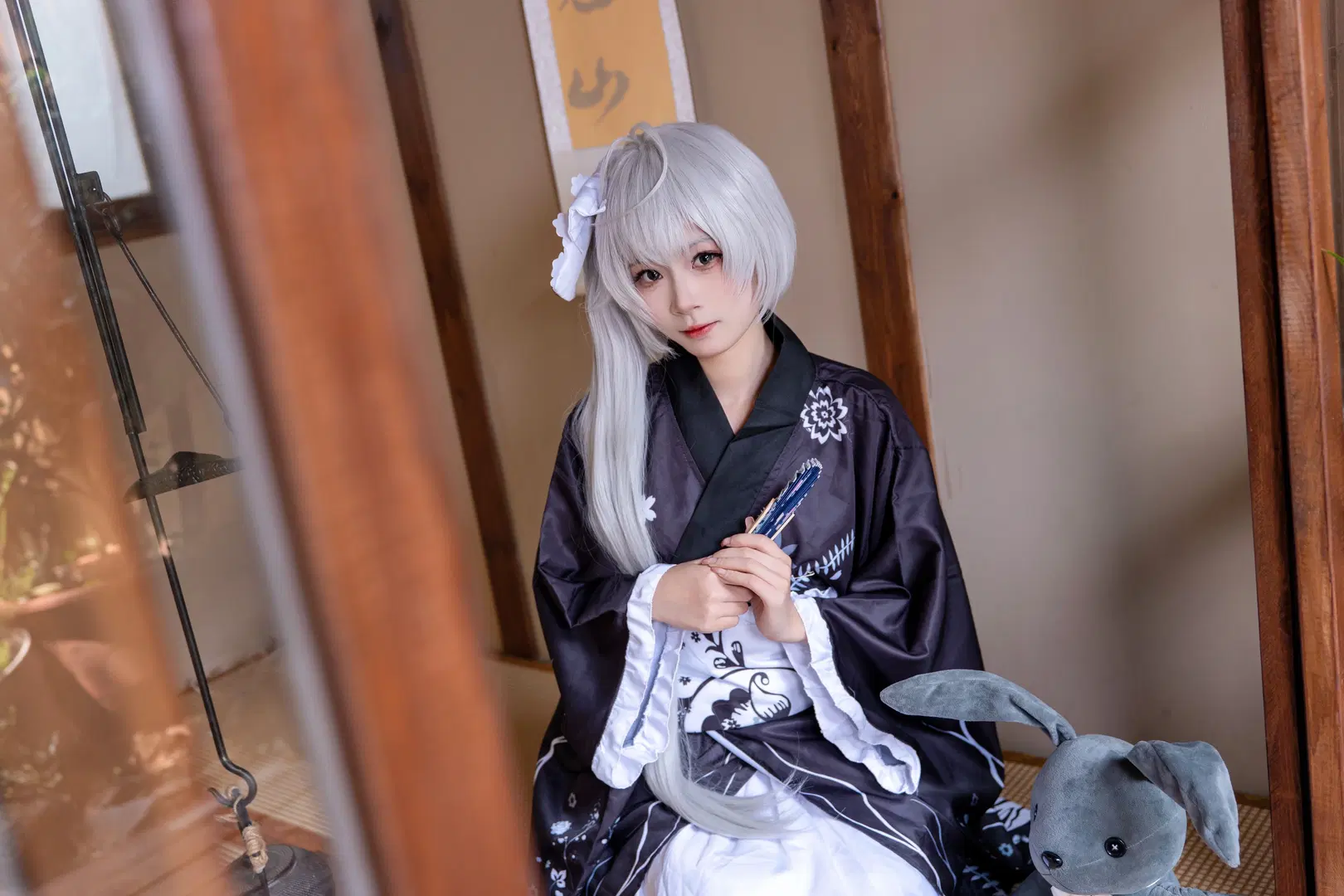 【春日野穹cos】缘之空 银发和风与灰兔子的静谧时光 - Kirito君 - 第8张