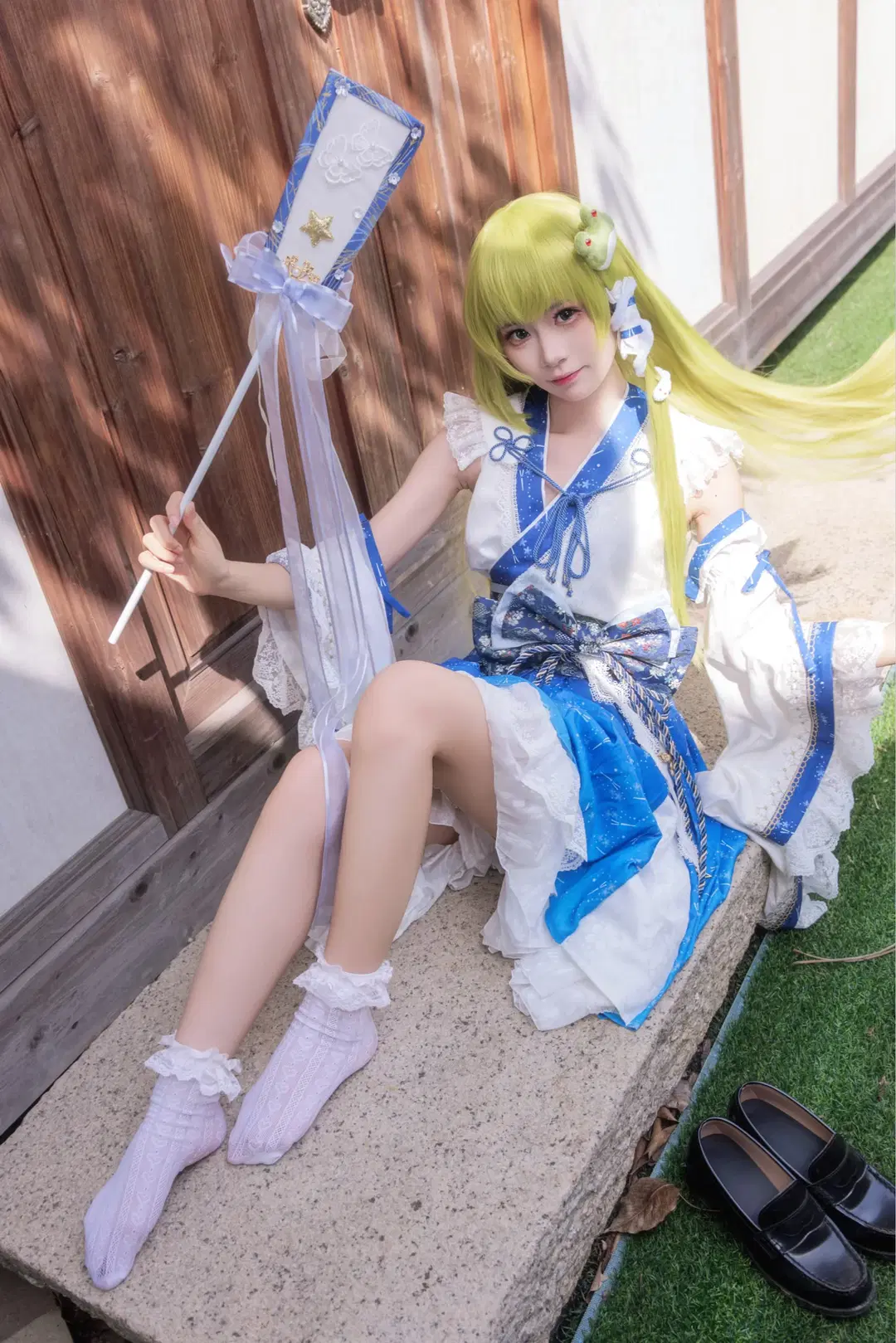 东方Project, 东风谷早苗cos, 巫女服, 东方风神录, 白丝袜