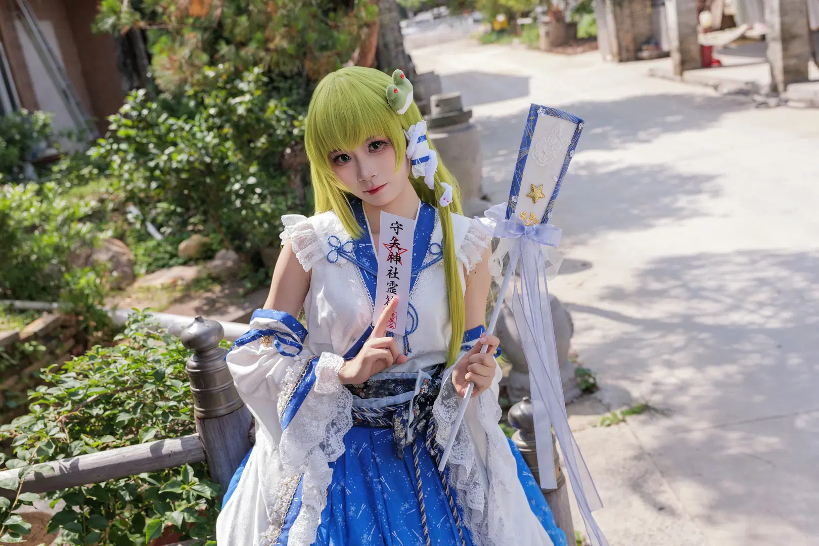 [Kochiya Sanae Cosplay] Norito Echoes in Mountain of Faith: Divine Favor as the Wind Rises by Kirito君 - Image 2