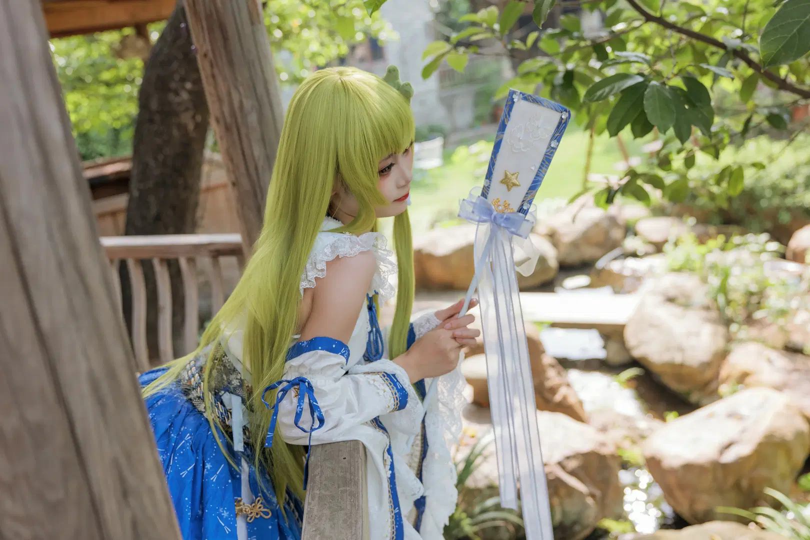 [Kochiya Sanae Cosplay] Norito Echoes in Mountain of Faith: Divine Favor as the Wind Rises by Kirito君 - Image 6