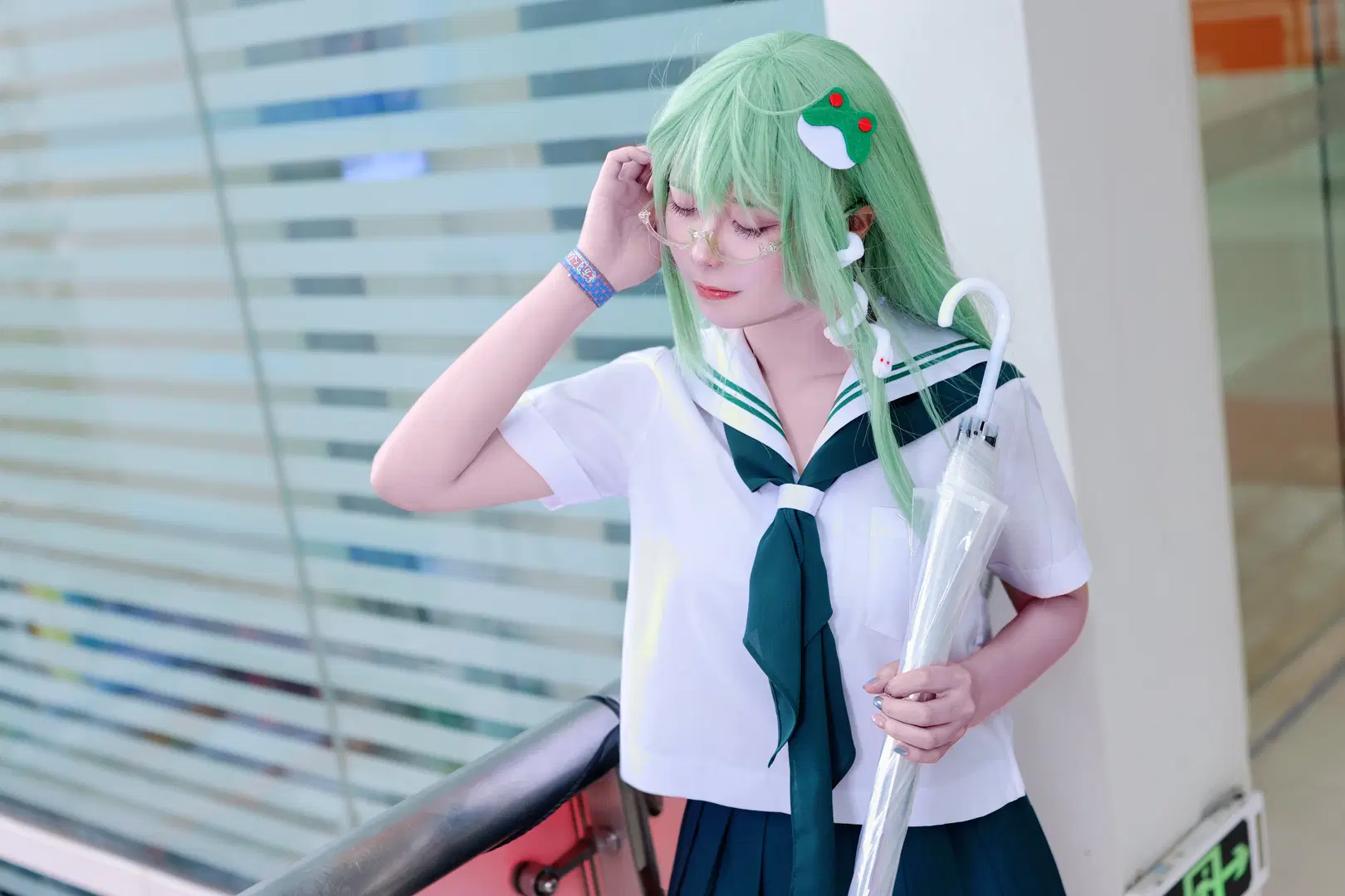 【東風谷早苗 コスプレ】広州東方イベント 幻想星廈、爽やかなJK制服イベント写真 - Kirito君 - 3枚目