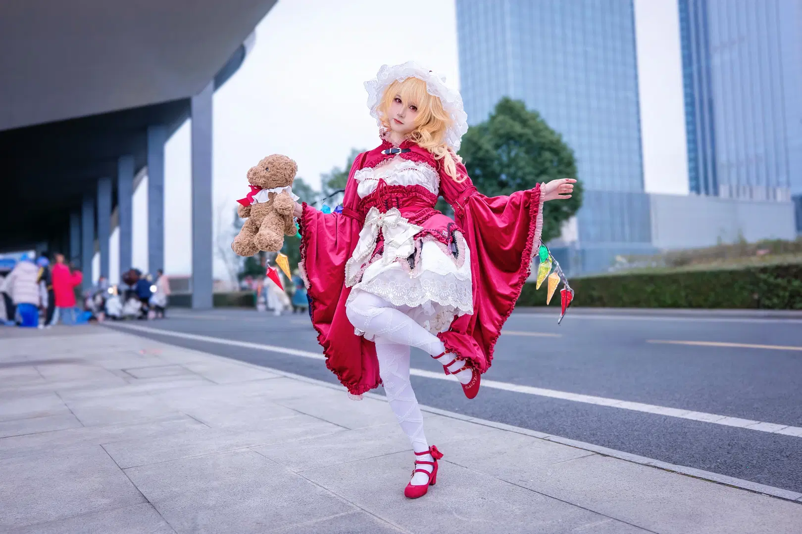 東方Project, イベント写真, 白タイツコスプレ, コスプレ会場写真, フランドール・スカーレットコスプレ