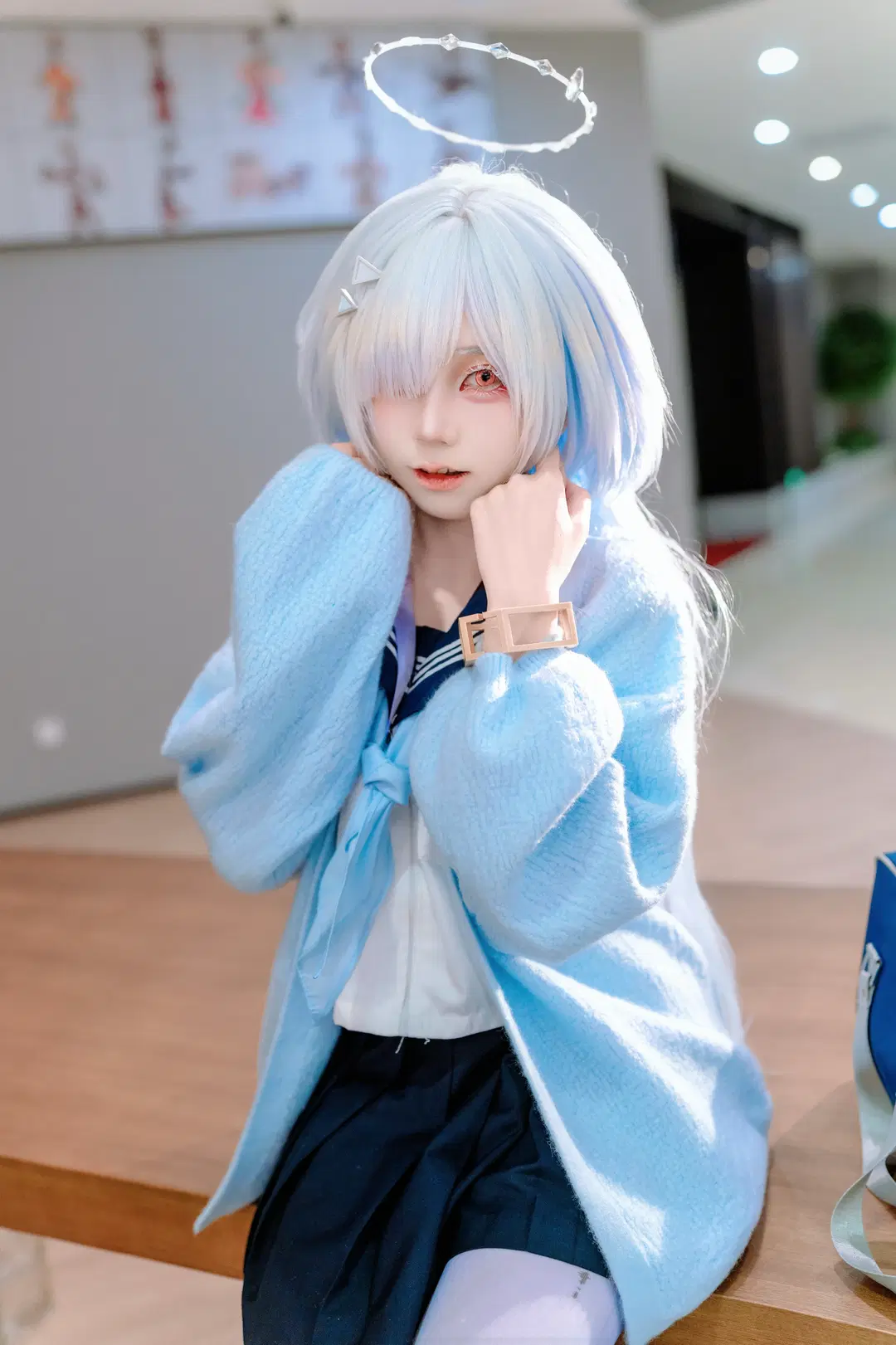 【莫宁cos】重返校园时光的蓝发少女 - Kirito君 - 第2张