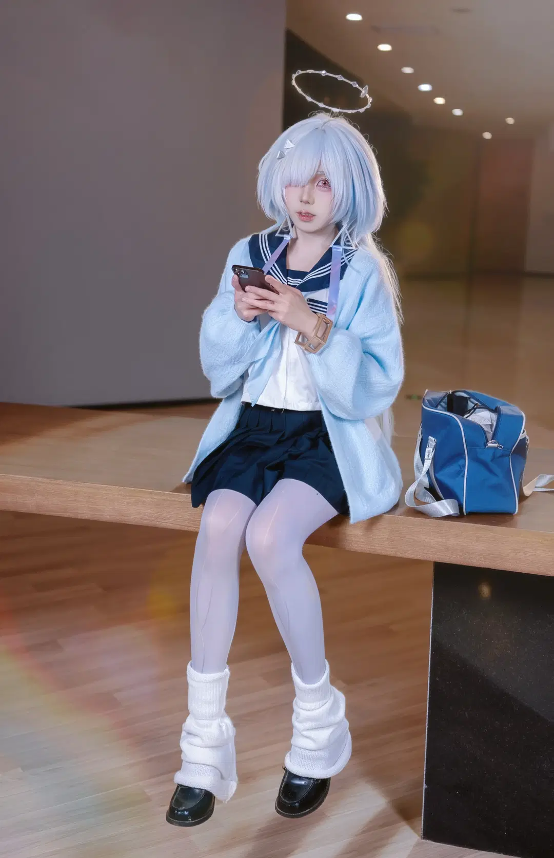 【莫宁cos】重返校园时光的蓝发少女 - Kirito君 - 第3张