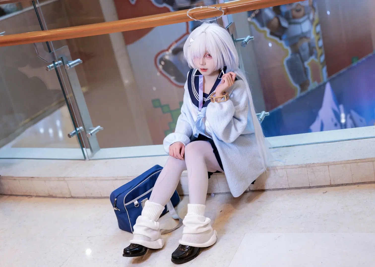 【莫宁cos】重返校园时光的蓝发少女 - Kirito君 - 第6张