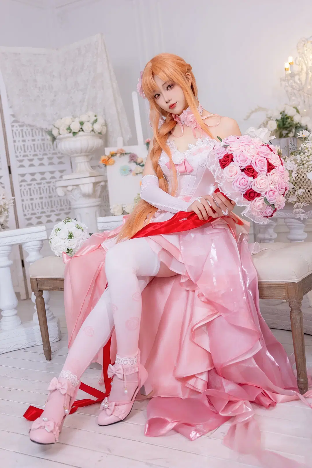 【亚丝娜cos】粉色是属于亚丝娜的瑰丽与梦幻 - Kirito君 - 第4张