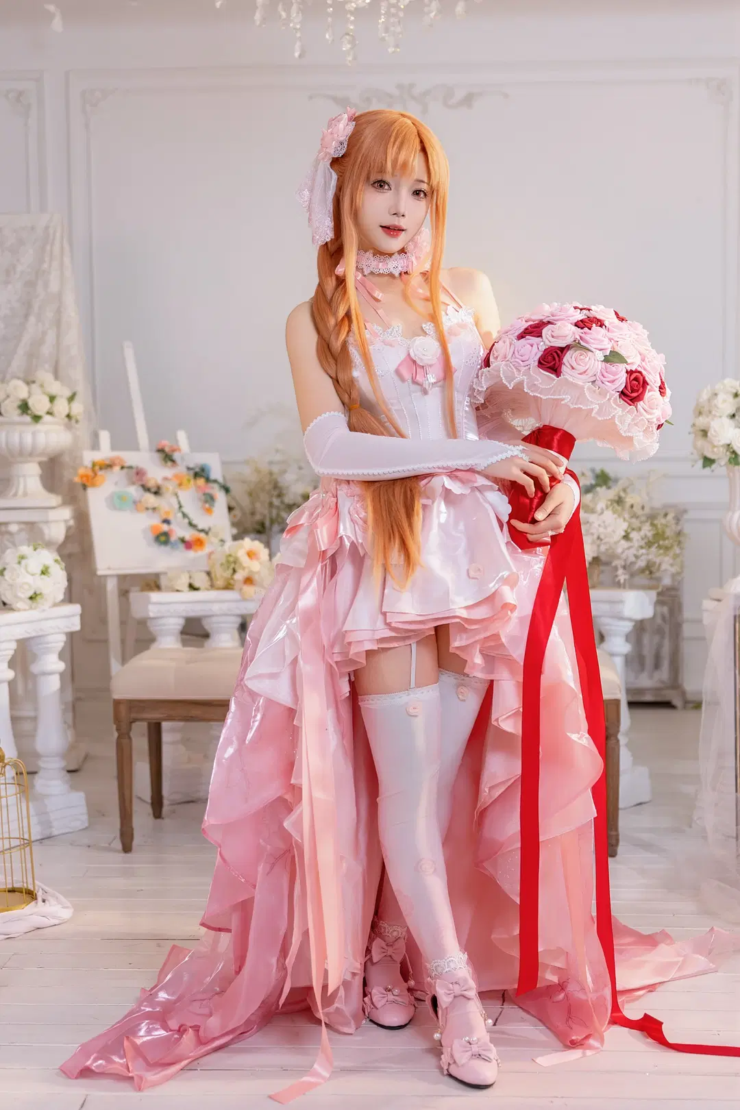 【亚丝娜cos】粉色是属于亚丝娜的瑰丽与梦幻 - Kirito君 - 第5张