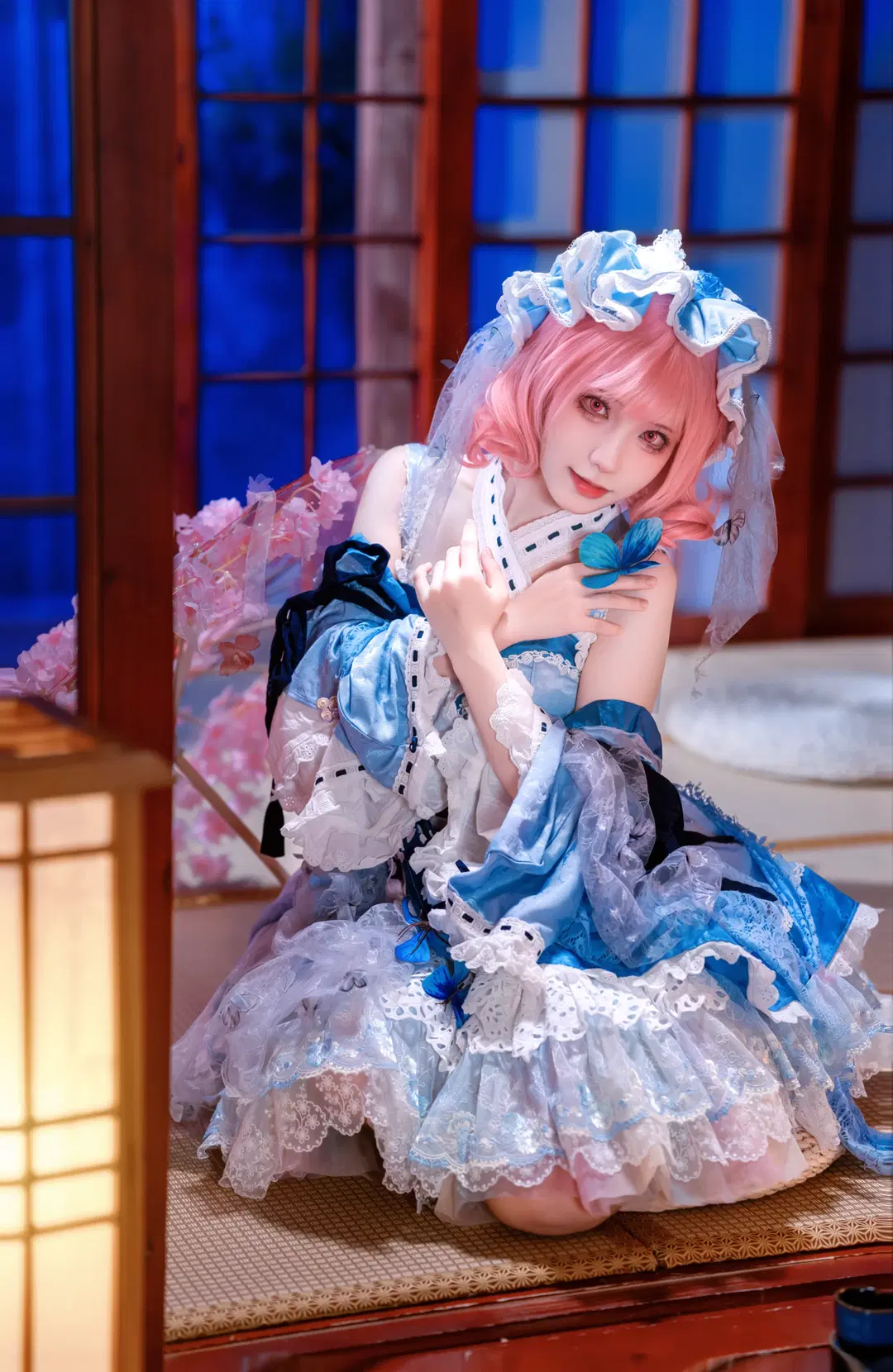 【西行寺幽幽子cos】东方project的梦幻演绎，粉色樱花下的静谧时光 - Kirito君 - 第2张