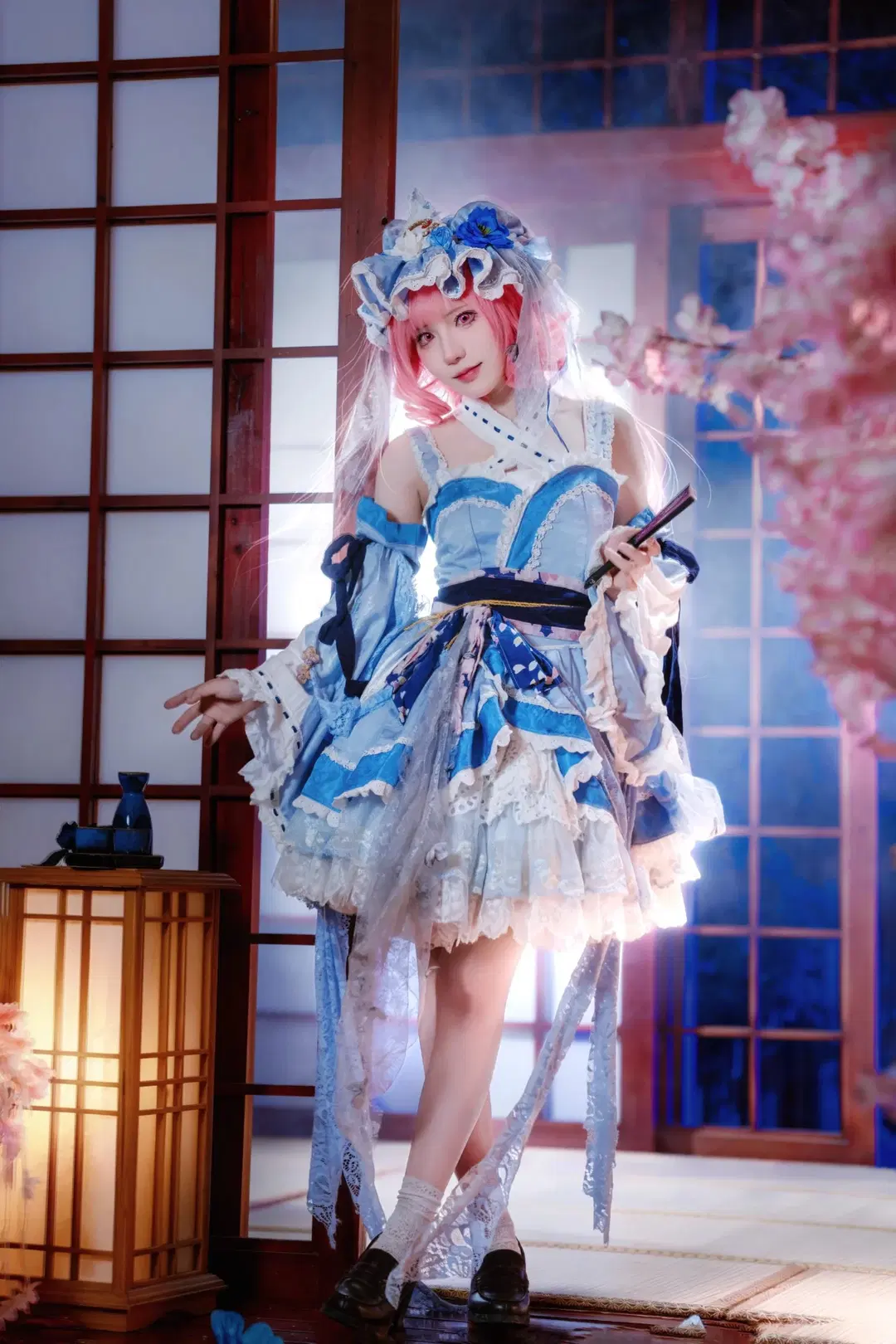 【西行寺幽幽子cos】东方project的梦幻演绎，粉色樱花下的静谧时光 - Kirito君 - 第6张