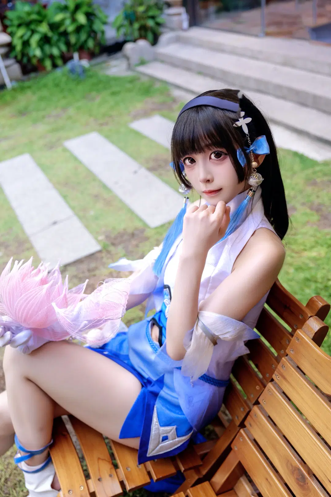 [Xishi cosplay] A Blue-and-White Diejiao Encounter in the Water Town by Kirito君 - Image 2